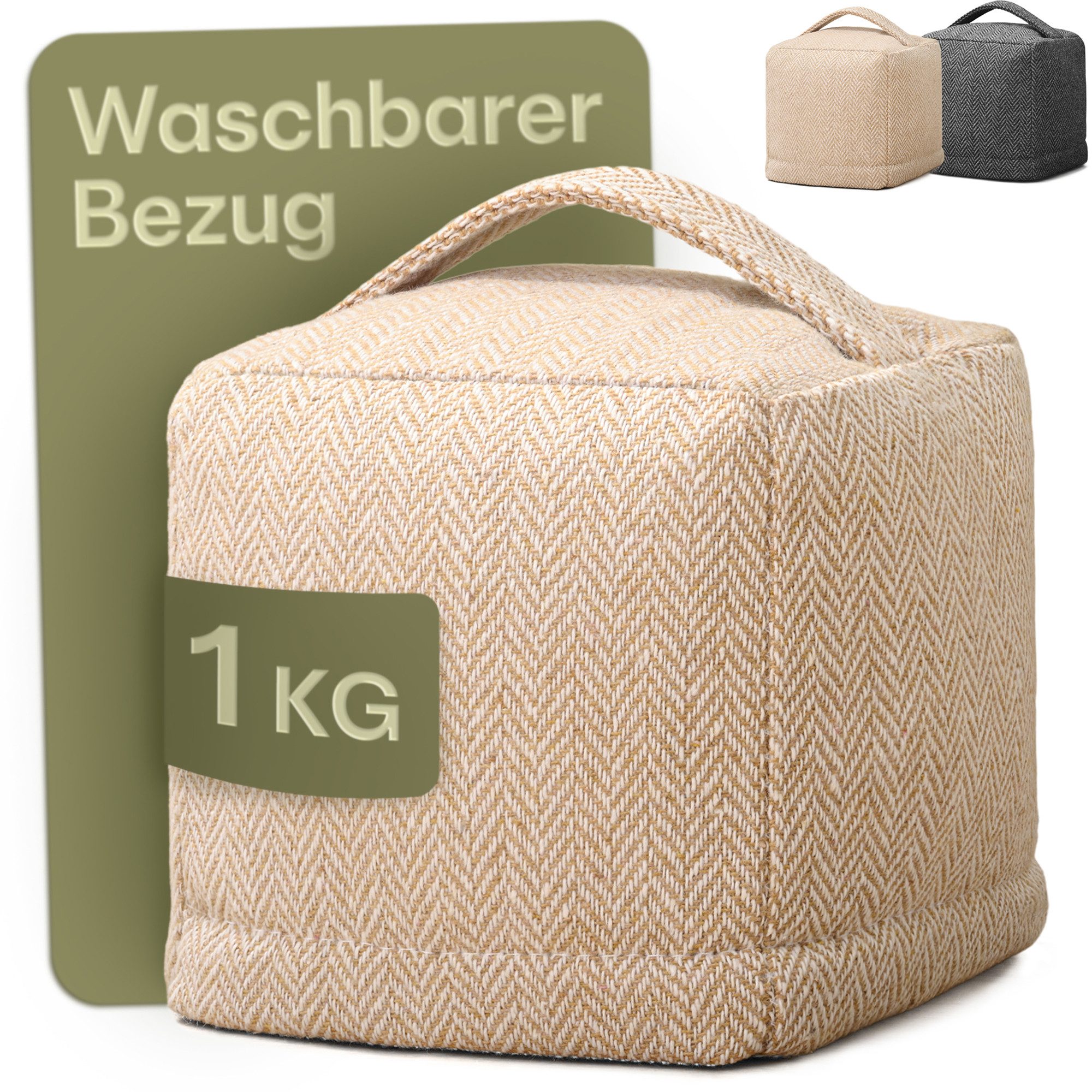 Praknu Bodentürstopper Türstopper sack Beige (1 günstig online kaufen