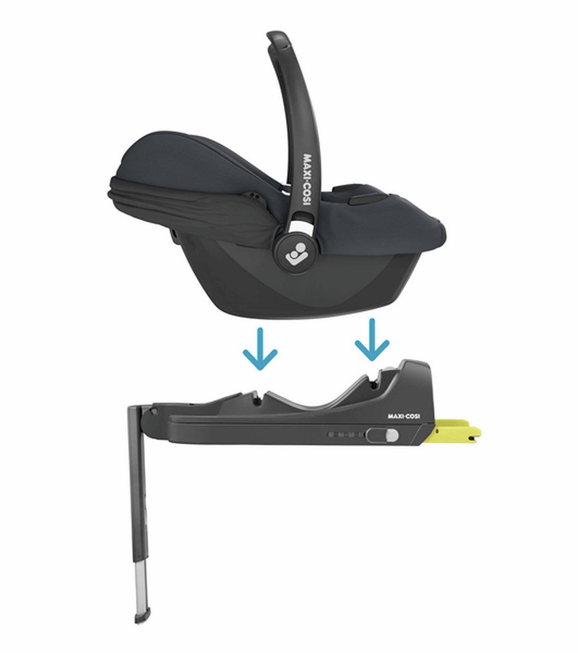 Maxi-Cosi Autokindersitz Maxi-Cosi CabrioFix i-Size ISOFIX-Basisstation, Kindersitz-Basis für I, ab: 0 Monate, bis: 12 Jahre, Perfekte Verankerung nur für die CabrioFix i-Size Babyschale Click &…