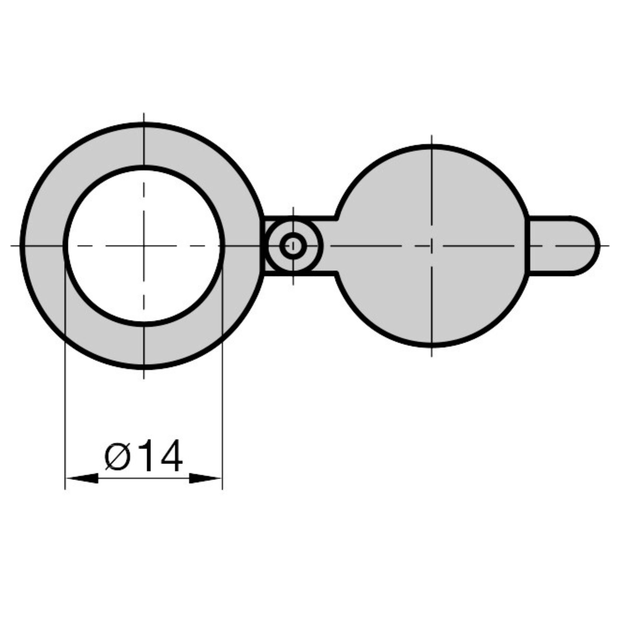 BASI Türspion Sichtschutzblende für BASI TS 680 Türspion, (Packung) Sichtschutzblende für die Türinnenseite, Material Messing