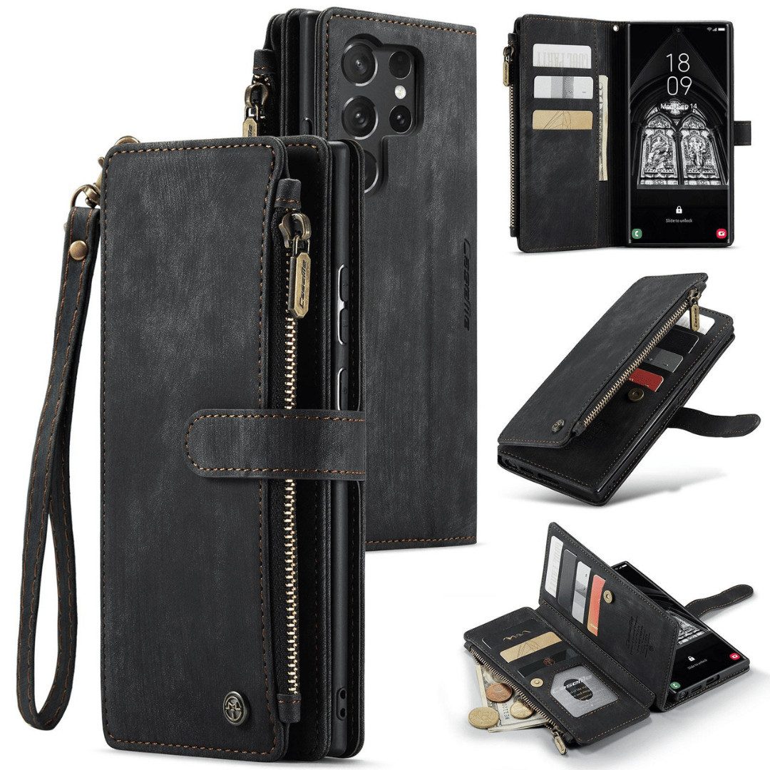 Smartphone-Hülle für Samsung Galaxy S25 Ultra Klapphülle Fliphülle Tasche Geldbörse