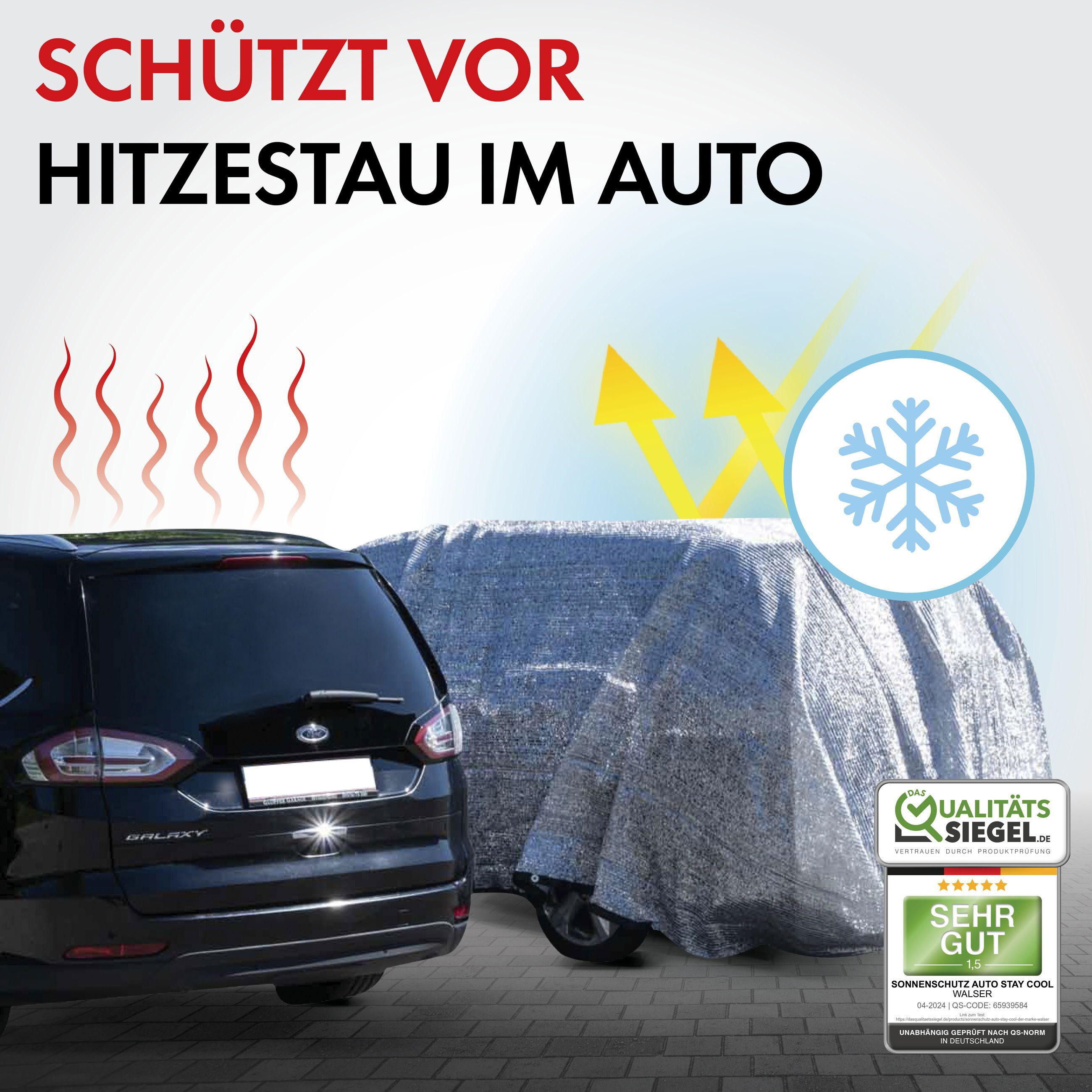 WALSER Autoplane Sonnenschutznetz Stay Cool (1-St., 1 Stück)
