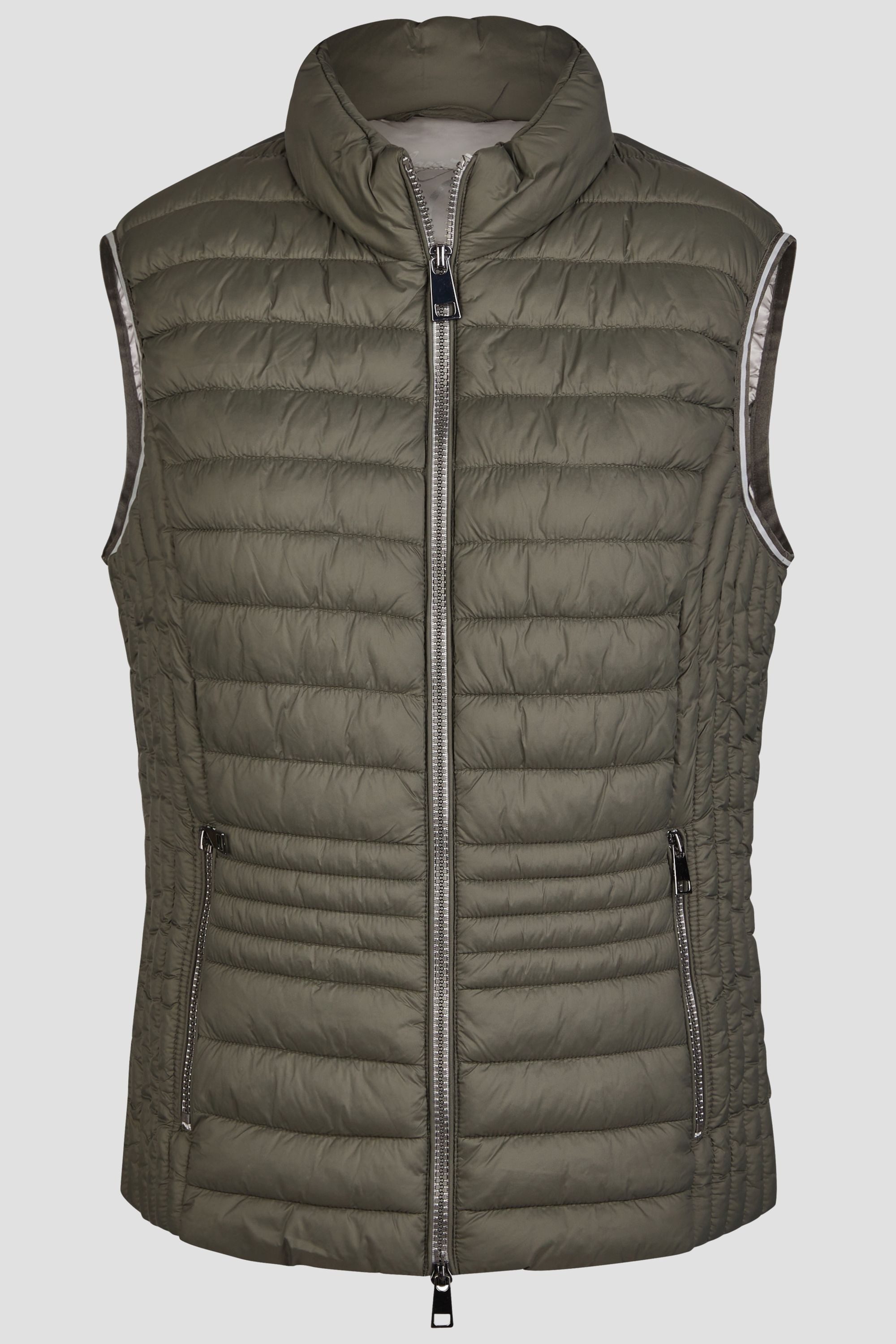 Barbara Lebek Steppweste moderne Steppweste oder Gilet für Damen in Grün