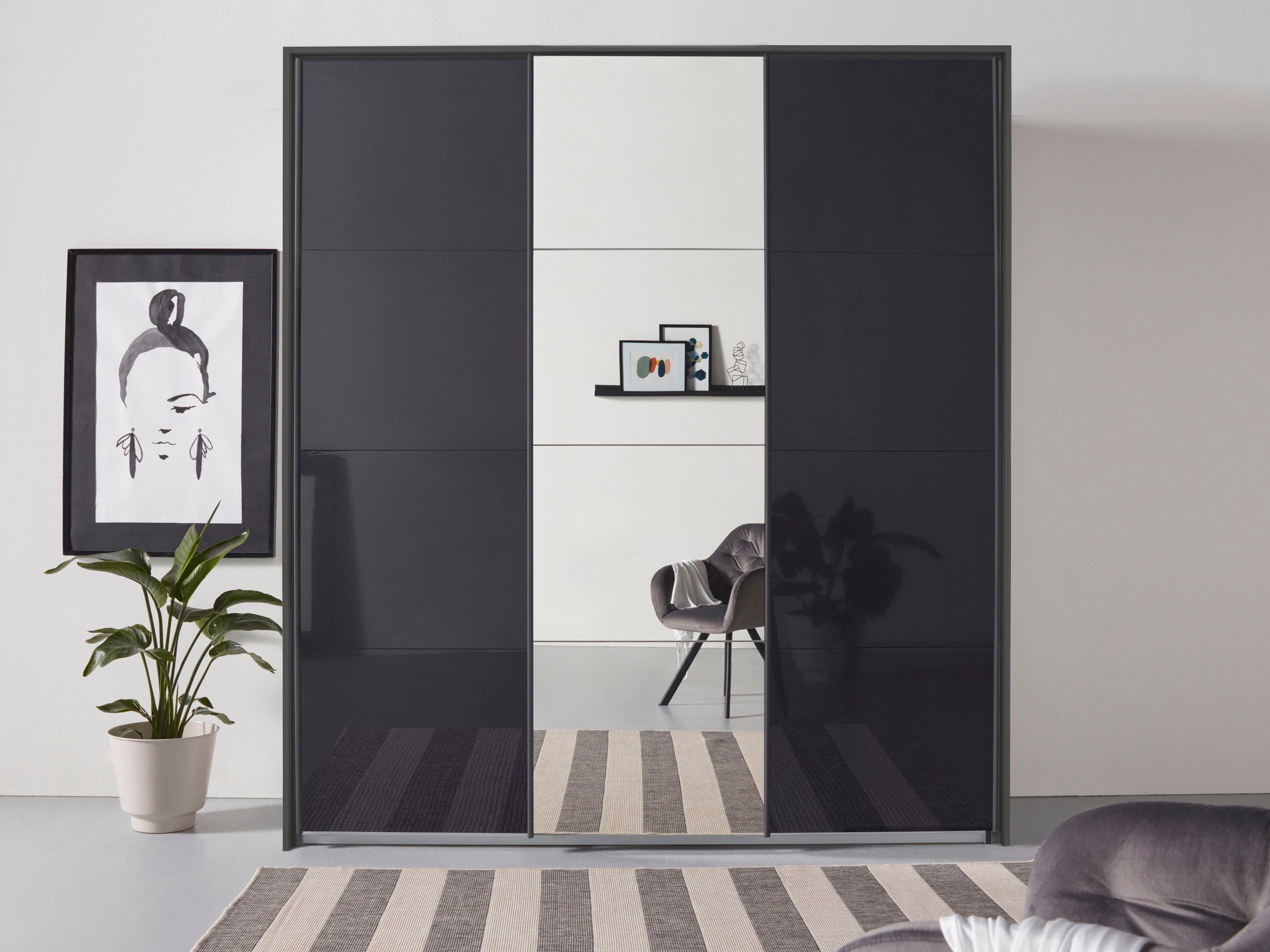 rauch Schwebetürenschrank "Oteli", mit Mittelspiegel und Passepartout optio günstig online kaufen
