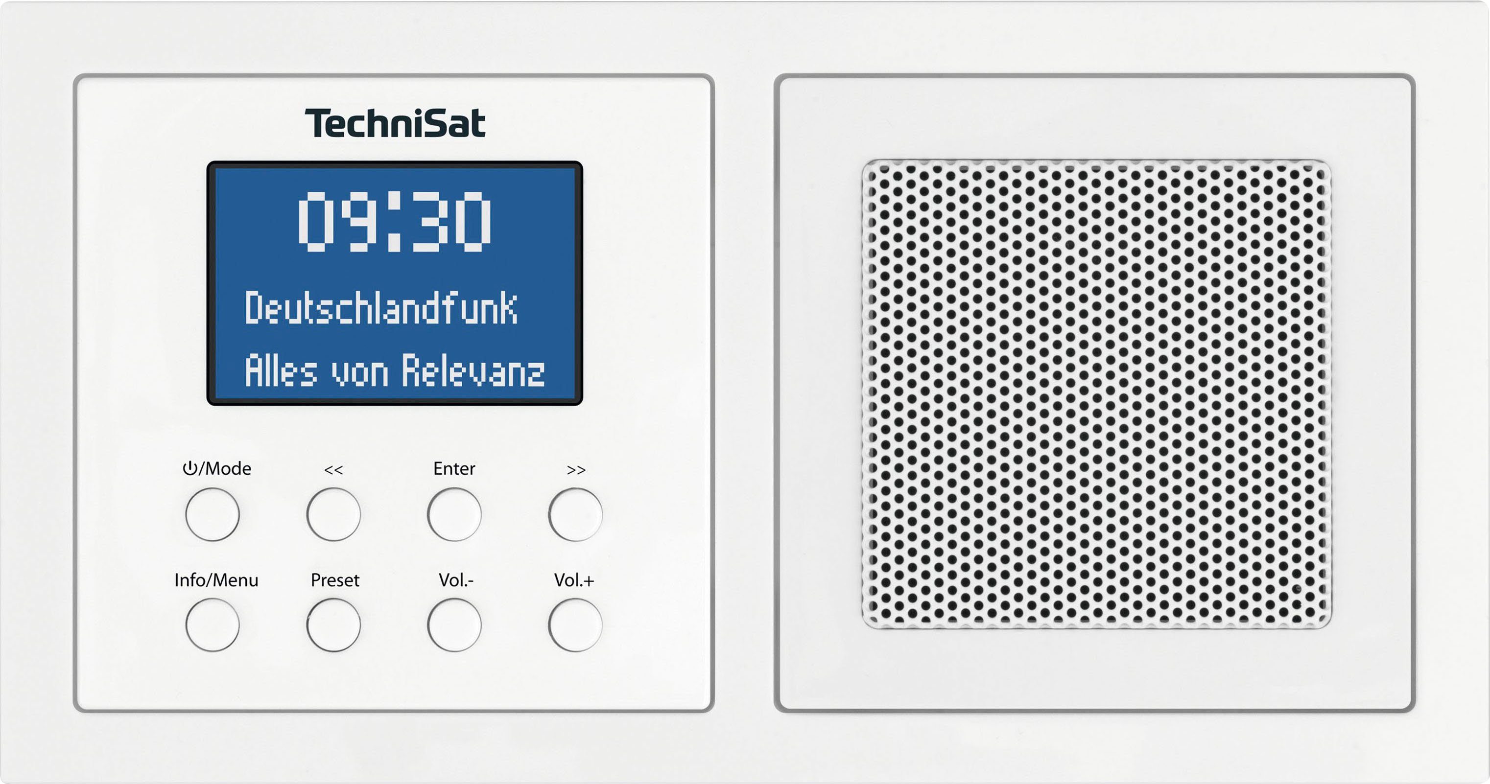 TechniSat DIGITRADIO UP 1 Digitalradio (DAB) (Digitalradio (DAB), UKW mit RDS, 2 W, Unterputzradio)