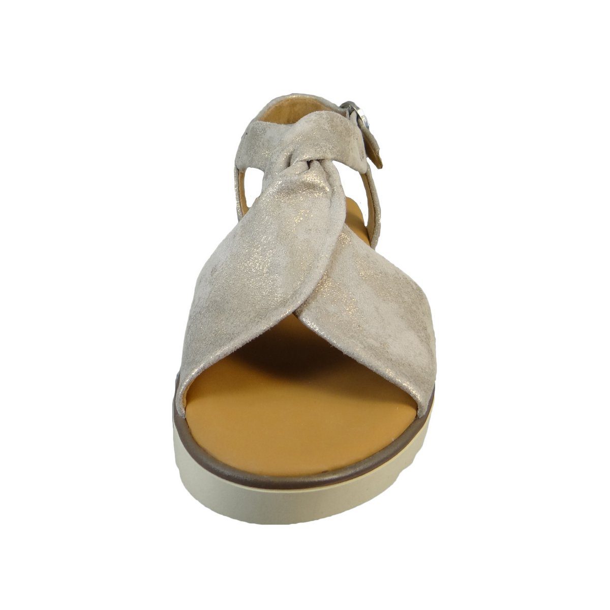 beige Gabor (1-tlg) Grau Keilsandalette (07301770)