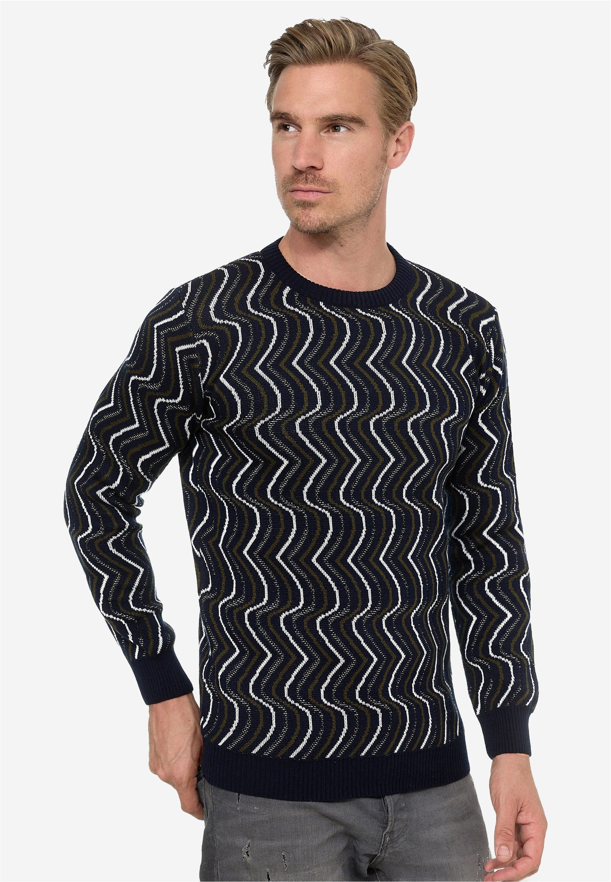Rusty Neal Strickpullover in tollem Design
