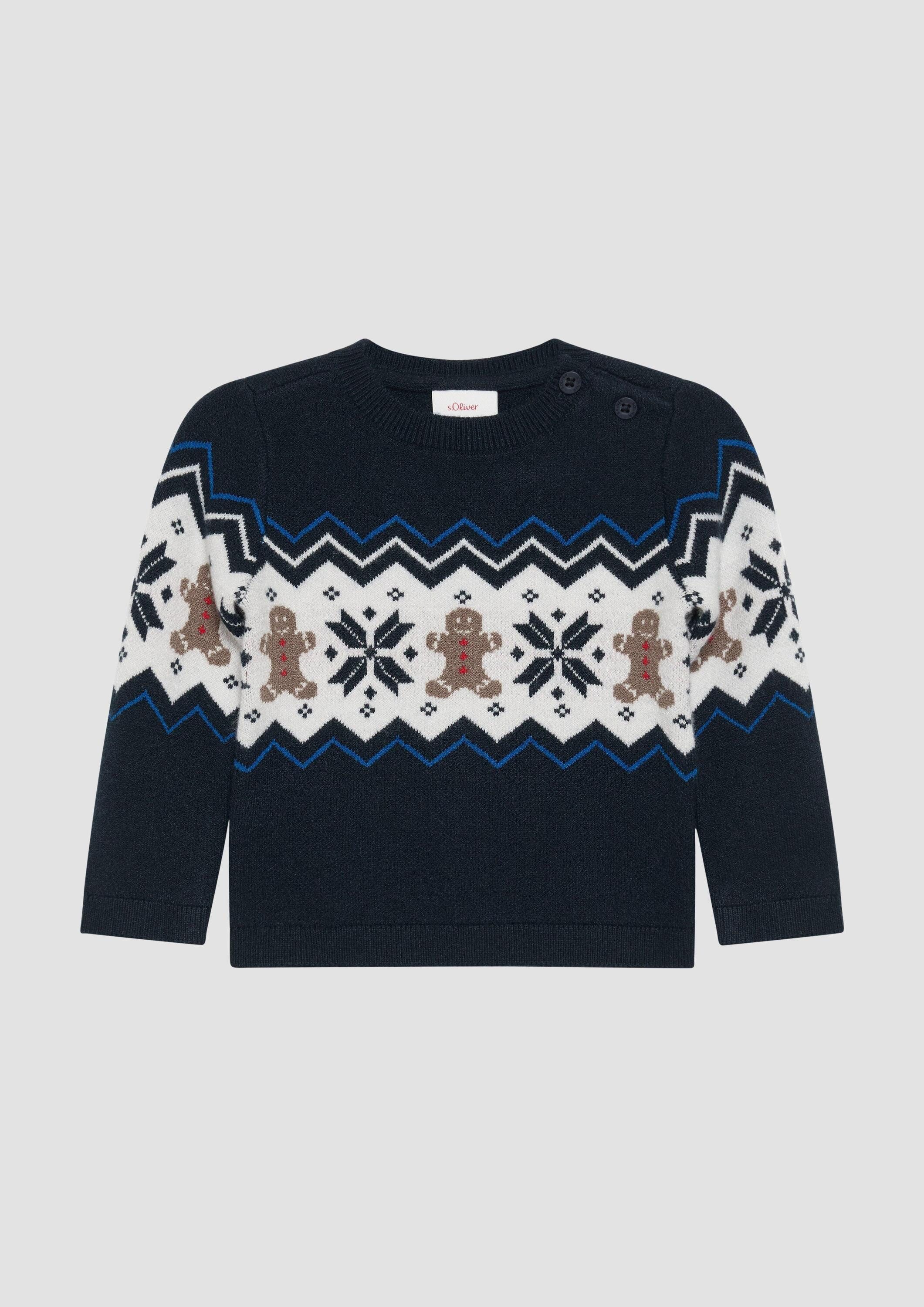 s.Oliver Длинные Вязаные свитера Вязаные свитера mit Weihnachtsmotiv
