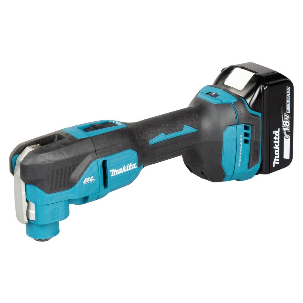Makita Multitool Multifunktionswerkzeug inklusive 2 Akkus und Ladegerät blau/schwarz