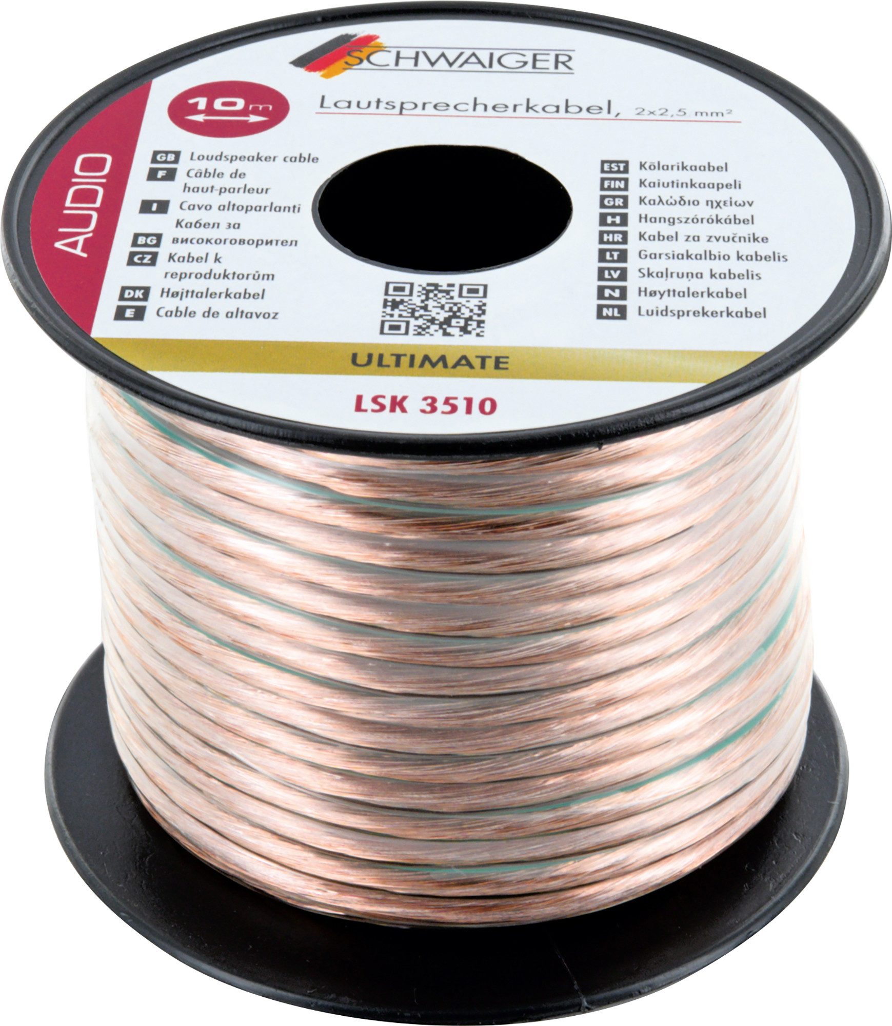 Schwaiger LSK3510 055 Audio-Kabel, unkonfektioniert, (1000 cm)