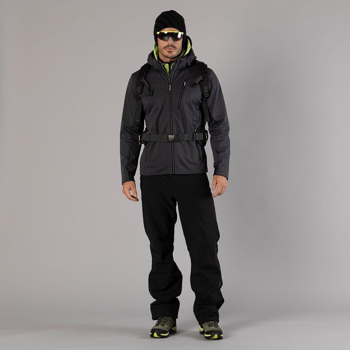 CMP Softshelljacke MAN Jacket Zip Hood Schützt vor Wind und leichtem Regen dank Wasserdichtigkeit von 7.000
