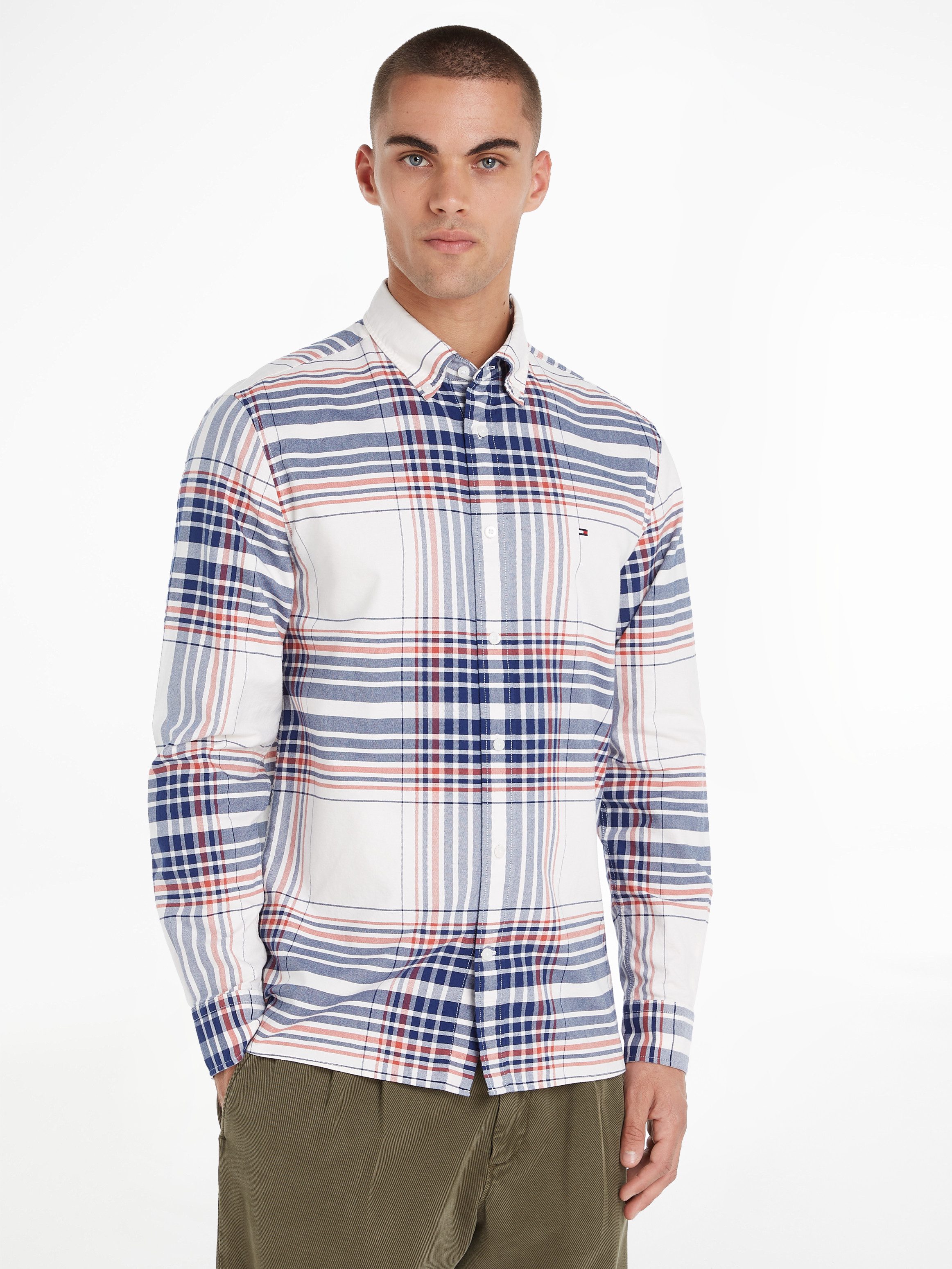 Langarmhemd XL OXFORD CHECK RF SHIRT