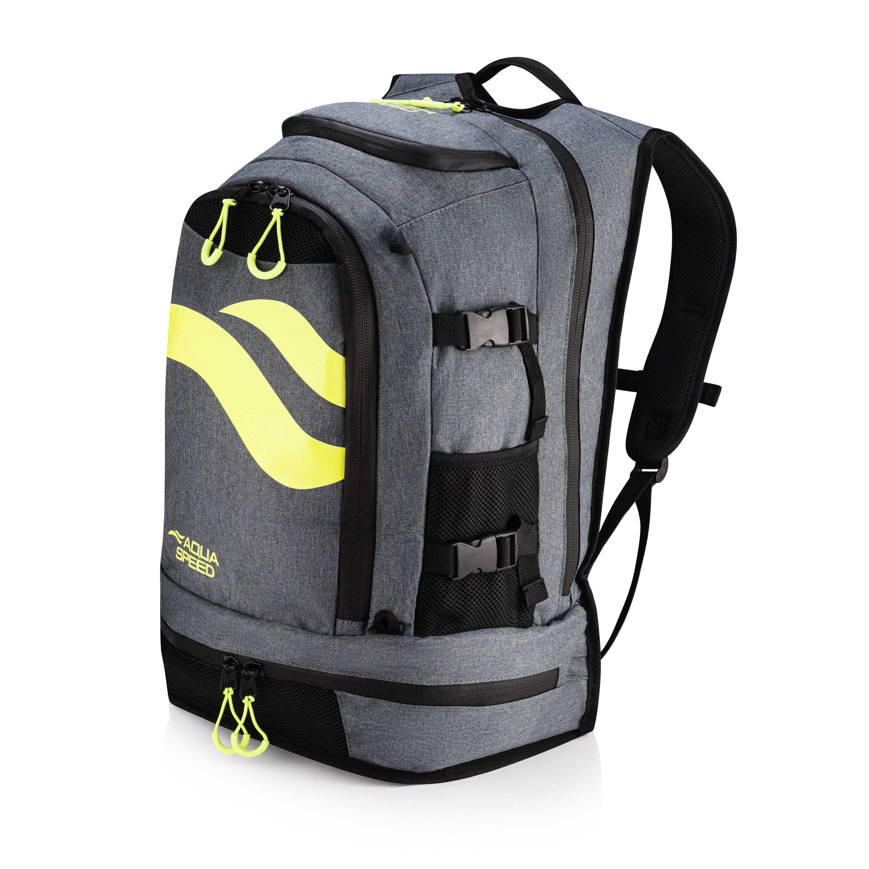 Aqua Speed Sportrucksack (Schwimmrucksack 45 Liter mit Rückenpolster), Gepolstertes Rückenteil mit Clip Brustgurt für Stabilität