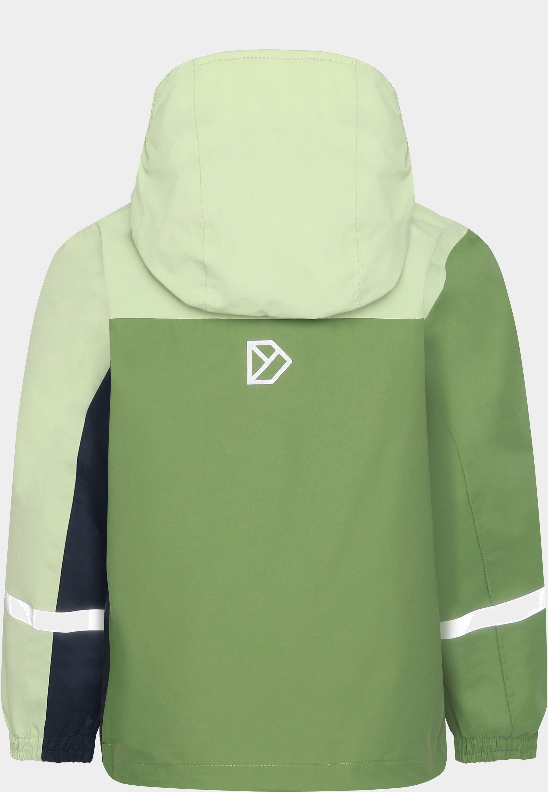 Didriksons Regenjacke Übergangsjacke Für Kinder wasserdicht winddicht atmungsaktiv PILVI mit Kapuze mit Taschen