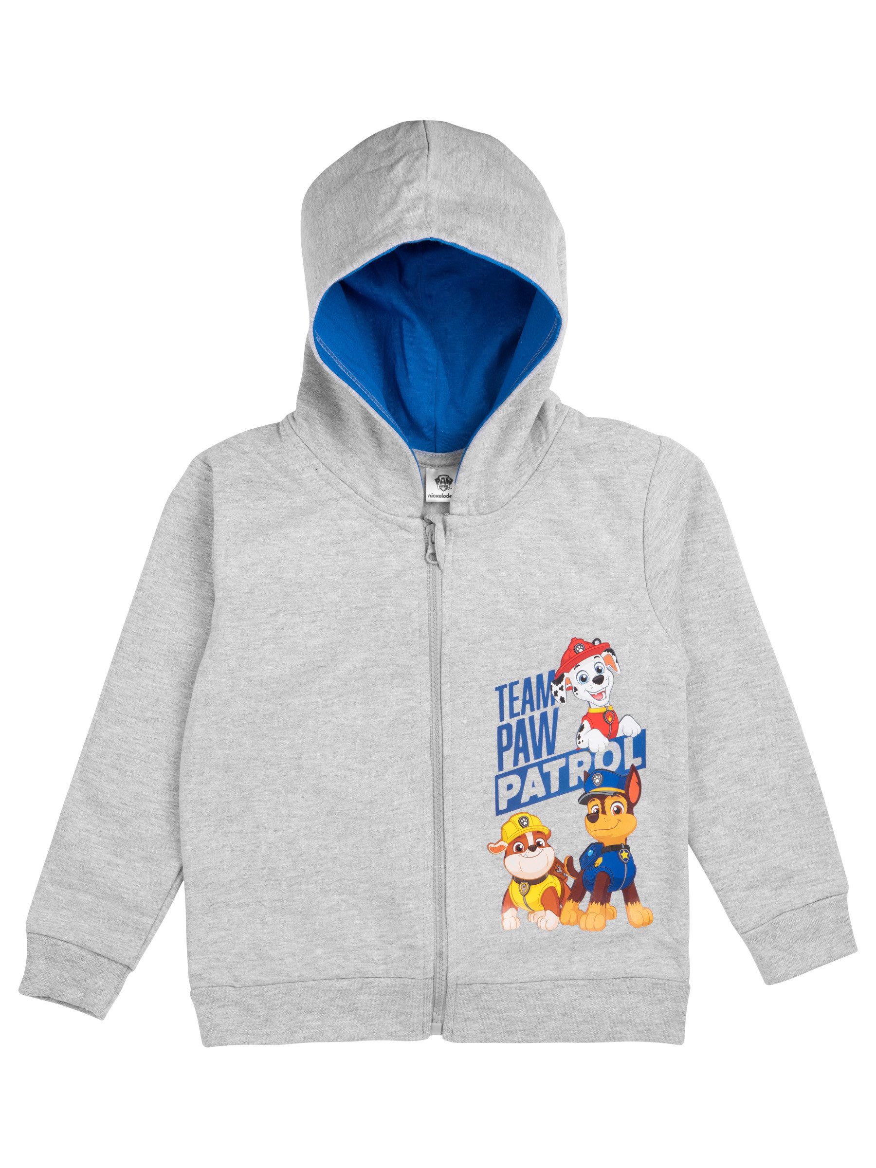 United Labels® Sweatjacke Paw Patrol - Team Paw Patrol - Marshall, Rubble & Chase