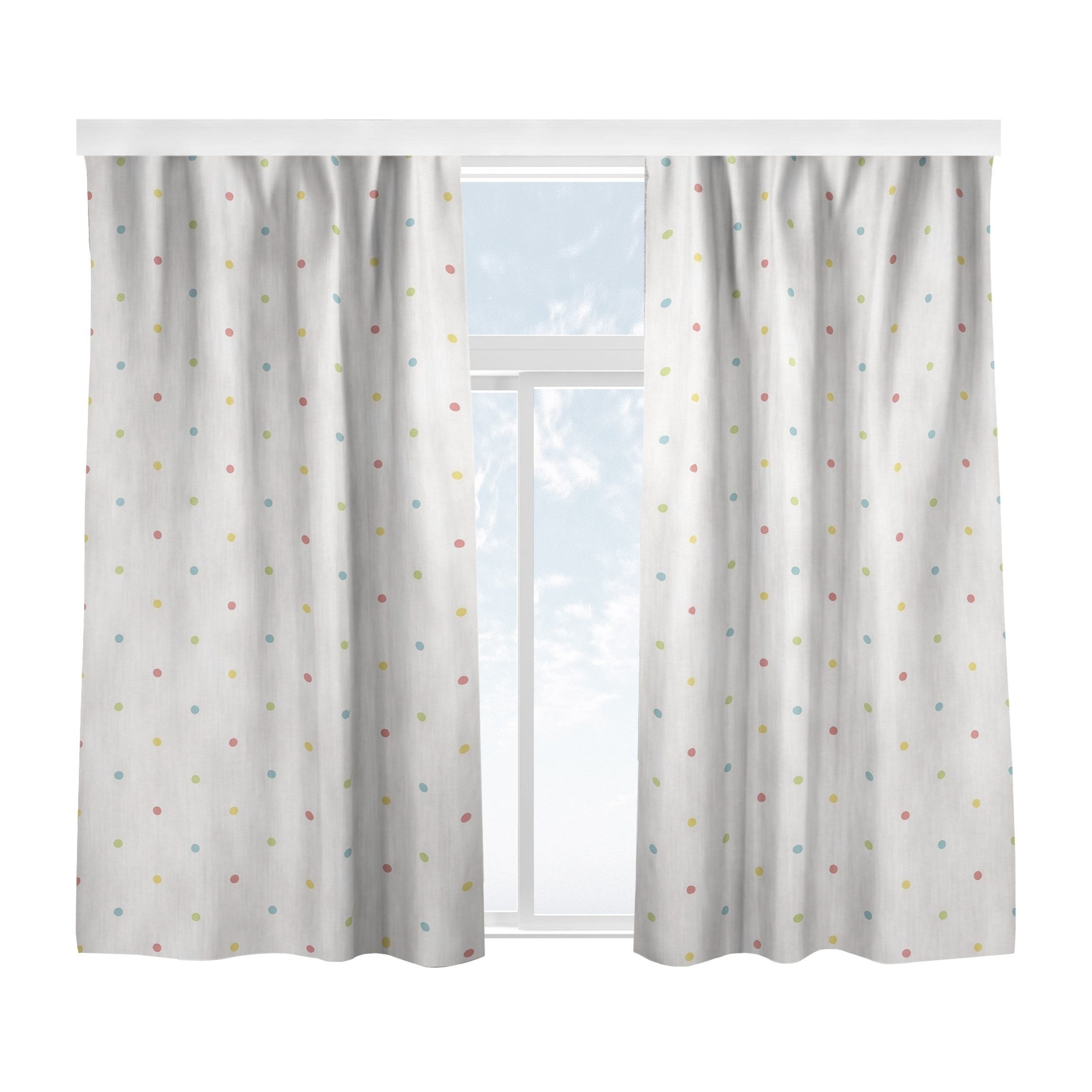 Bilderdepot24 Vorhang Gardine Illustration Muster Bunte günstig online kaufen