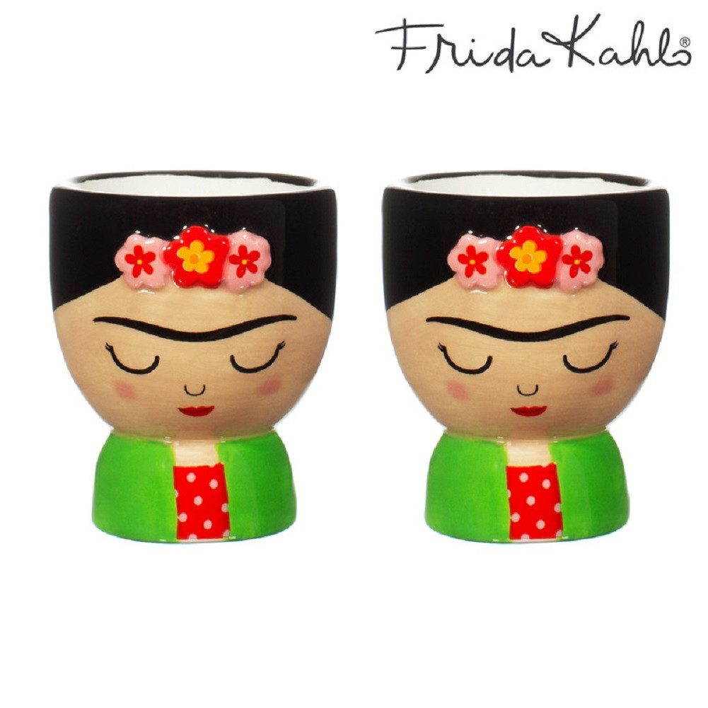 Sass & Belle Eierbecher Frida, (Set, 2-tlg., aus Dolomit), ca. Ø 5 x 6 cm (je Eierbecher), handbemalt