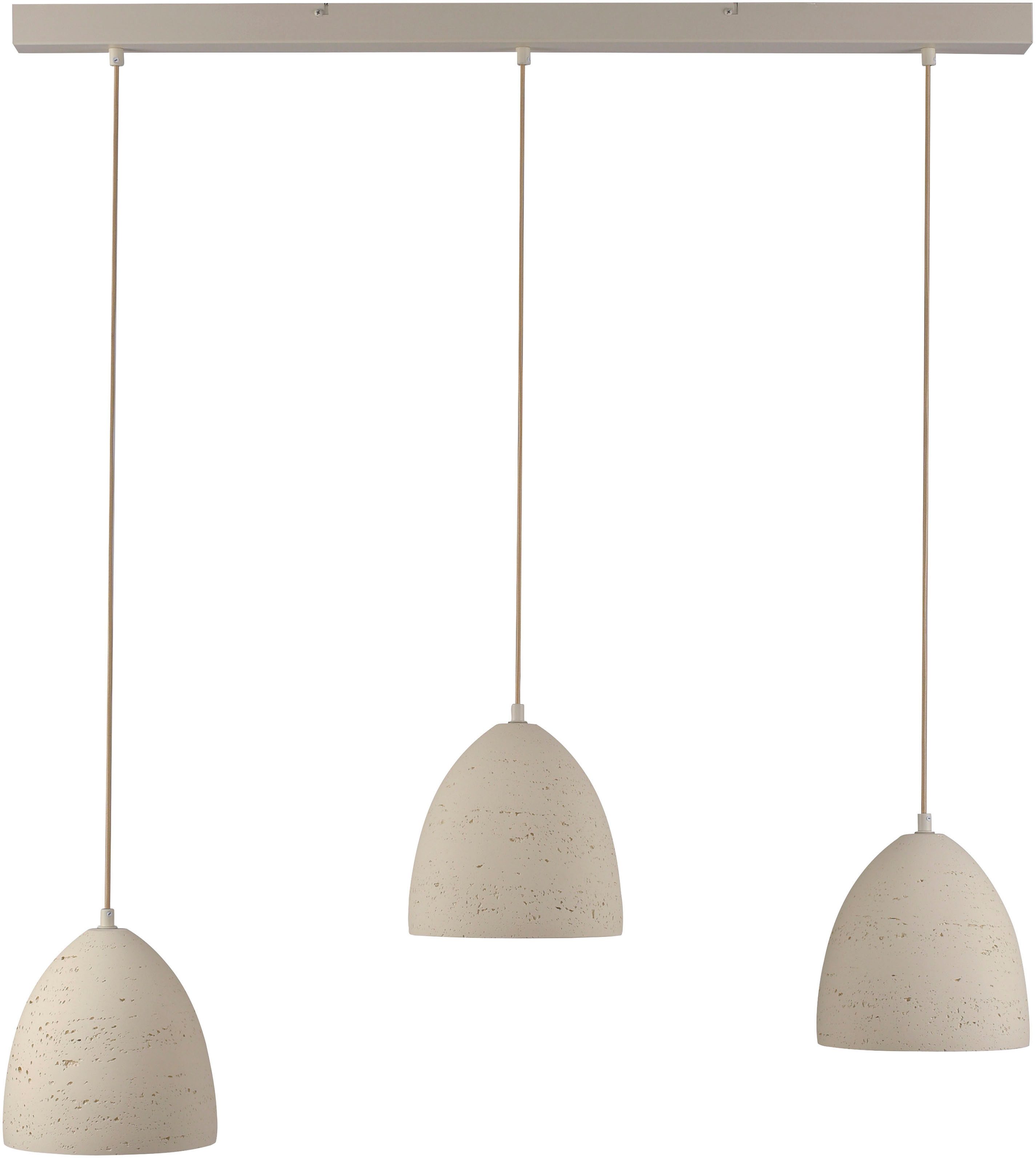 SCHÖNER WOHNEN-Kollektion LED Pendelleuchte TRAVENTA, ohne Leuchtmittel, SCHÖNER WOHNEN Kollektion, Travertinoptik, Downlight