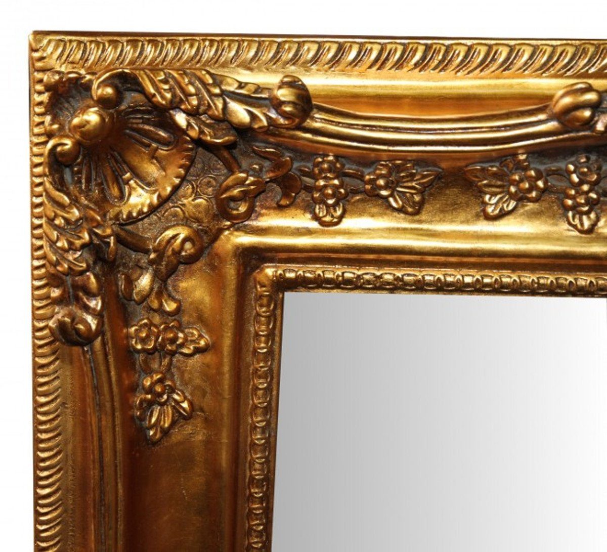 Gold Prunkvoll Barockspiegel Höhe cm, Padrino cm & Edel Casa 121 Barock 90 Breite Antik-Look - Wandspiegel