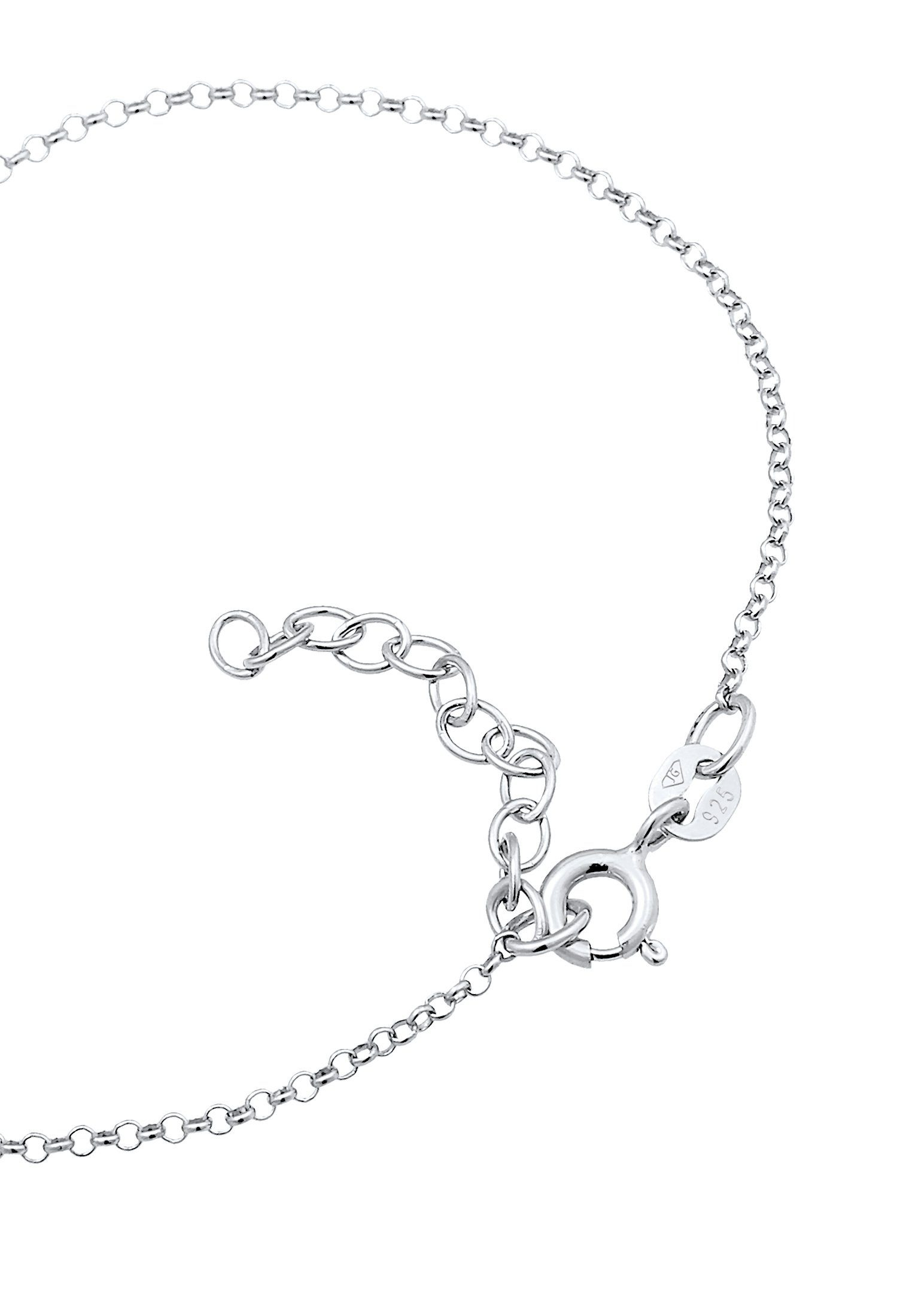 Elli Armband Buchstaben Initialen Anhänger K 925 Silber