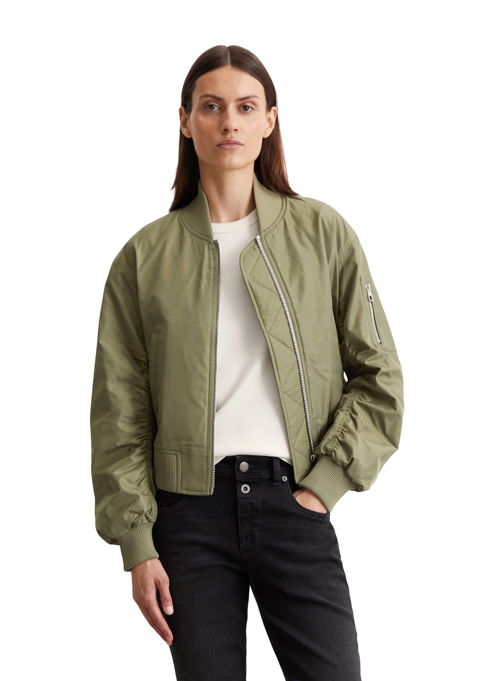 Marc O'Polo Blouson im Pilotenstil, verkürzte günstig online kaufen