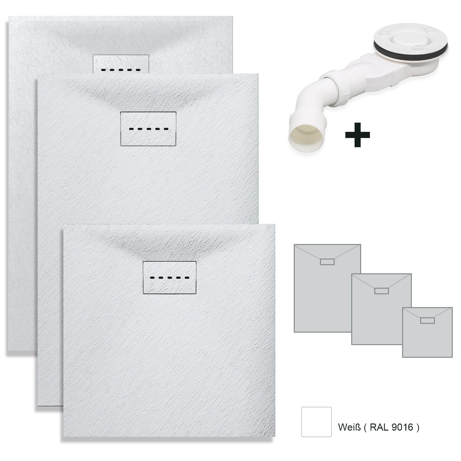 SONNI Duschwanne SMC,Duschtasse,Antirutsch,Super Flach,Weiß,inkl. ABlaufgar günstig online kaufen