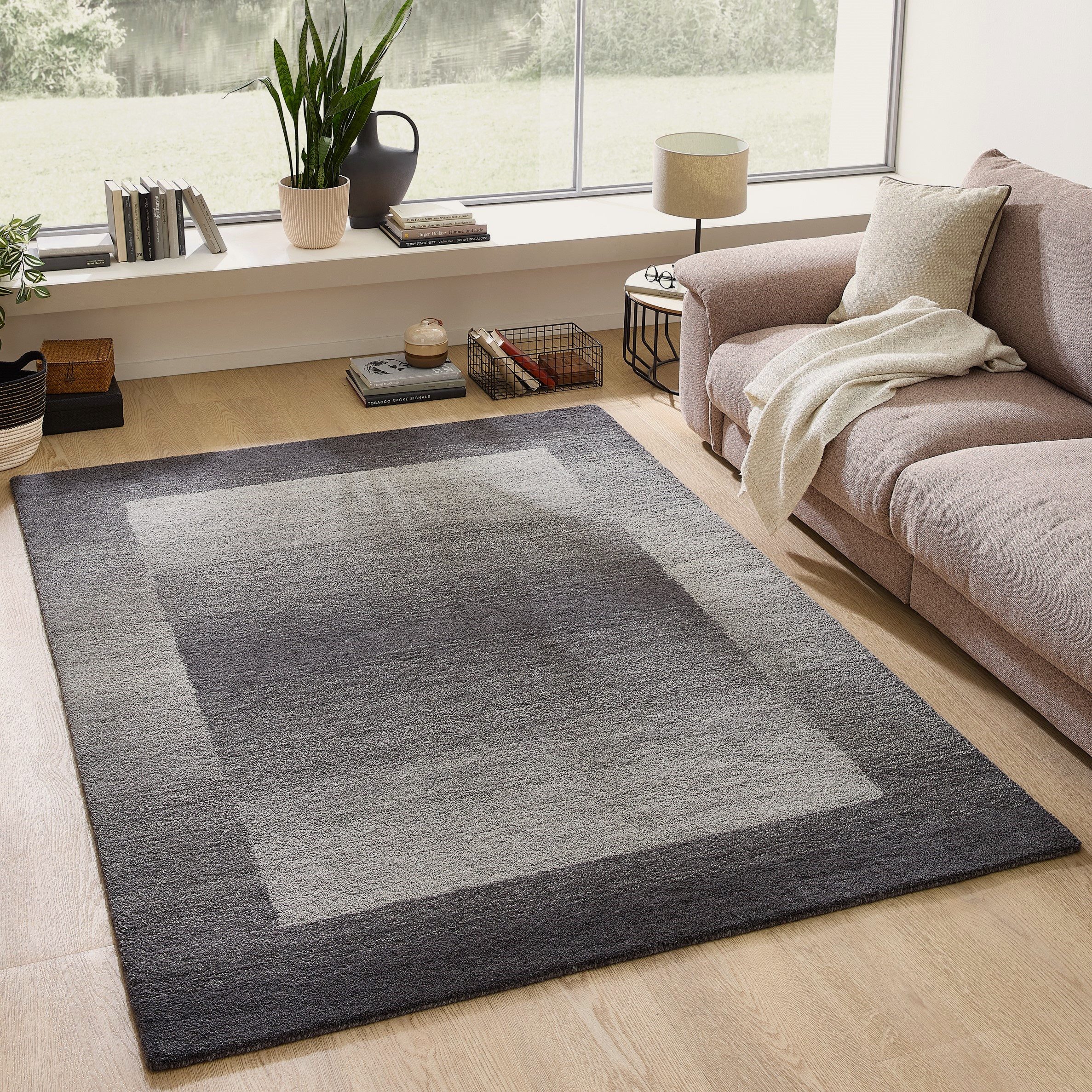 THEKO Wollteppich Gabbeh Super, Handweb, auch als Läufer erhältlich reine Wolle, rechteckig, Höhe: 9 mm, Schlafzimmer, Wohnzimmer, Esszimmer, auch als Bettumrandung