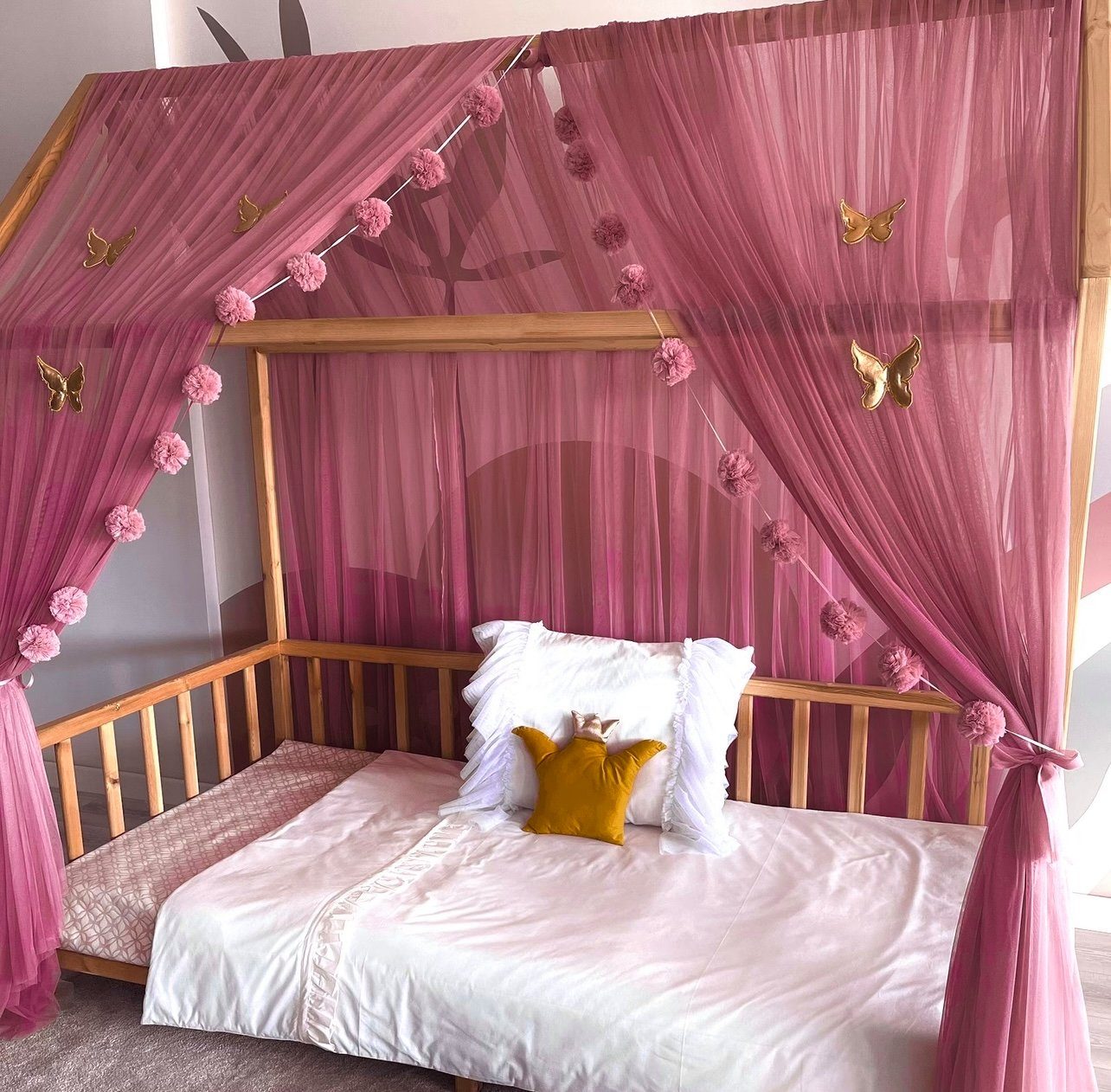 Baby Fancyroom Betthimmel Betthimmel Tüll Hausbett günstig online kaufen