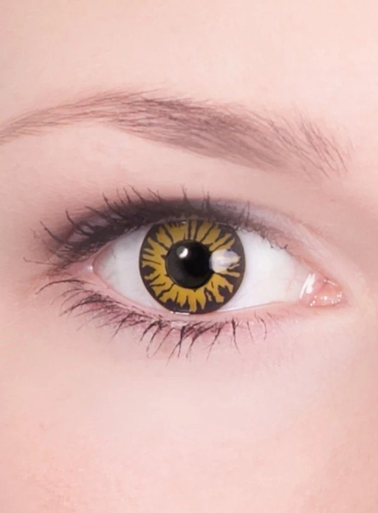 Maskworld Motivlinsen Werwolf Jahreslinsen Контактные линзы - Halloween Kar, Motivlinsen ohne Sehstärke