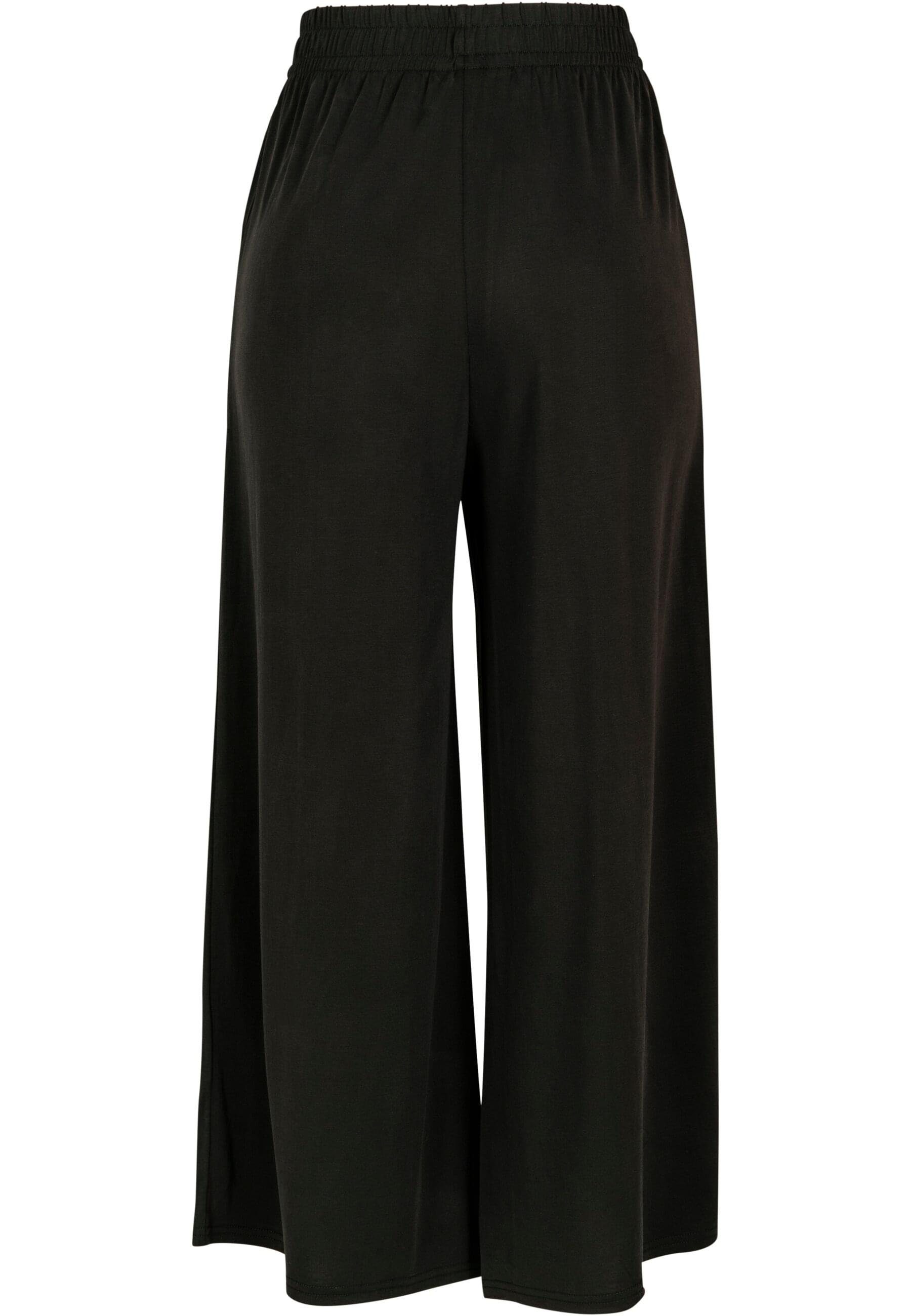 URBAN CLASSICS Bequeme Jeans Damen Ladies (1-tlg) Culotte Modal black