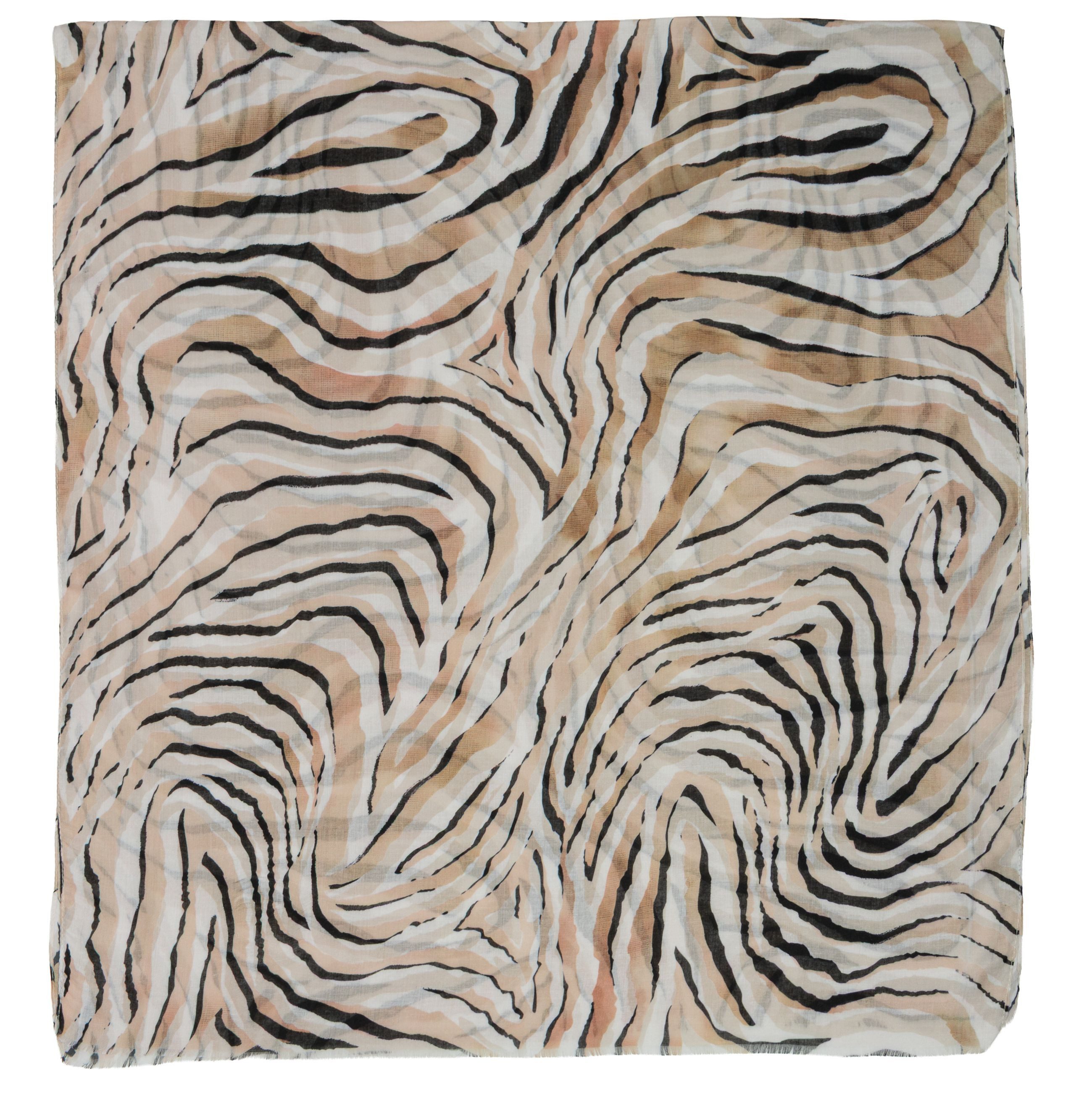 Caspar Modeschal Luftig warmer Damen Schal Halstuch mit Zebra Motiv - SC554 günstig online kaufen