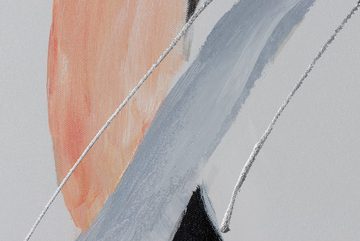 KUNSTLOFT Gemälde Complementary Trio 80x80 cm, Leinwandbild 100% HANDGEMALT Wandbild Wohnzimmer