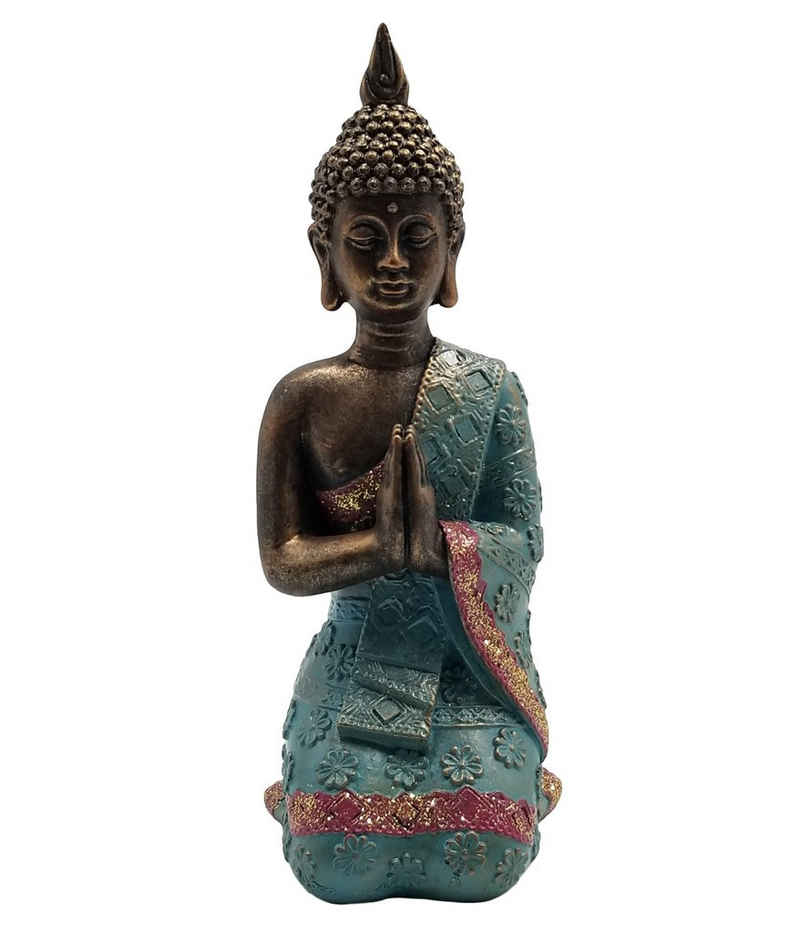 Dehner Gartenfigur Buddha, 28.5 x 11 x 13.5 cm, Polyresin