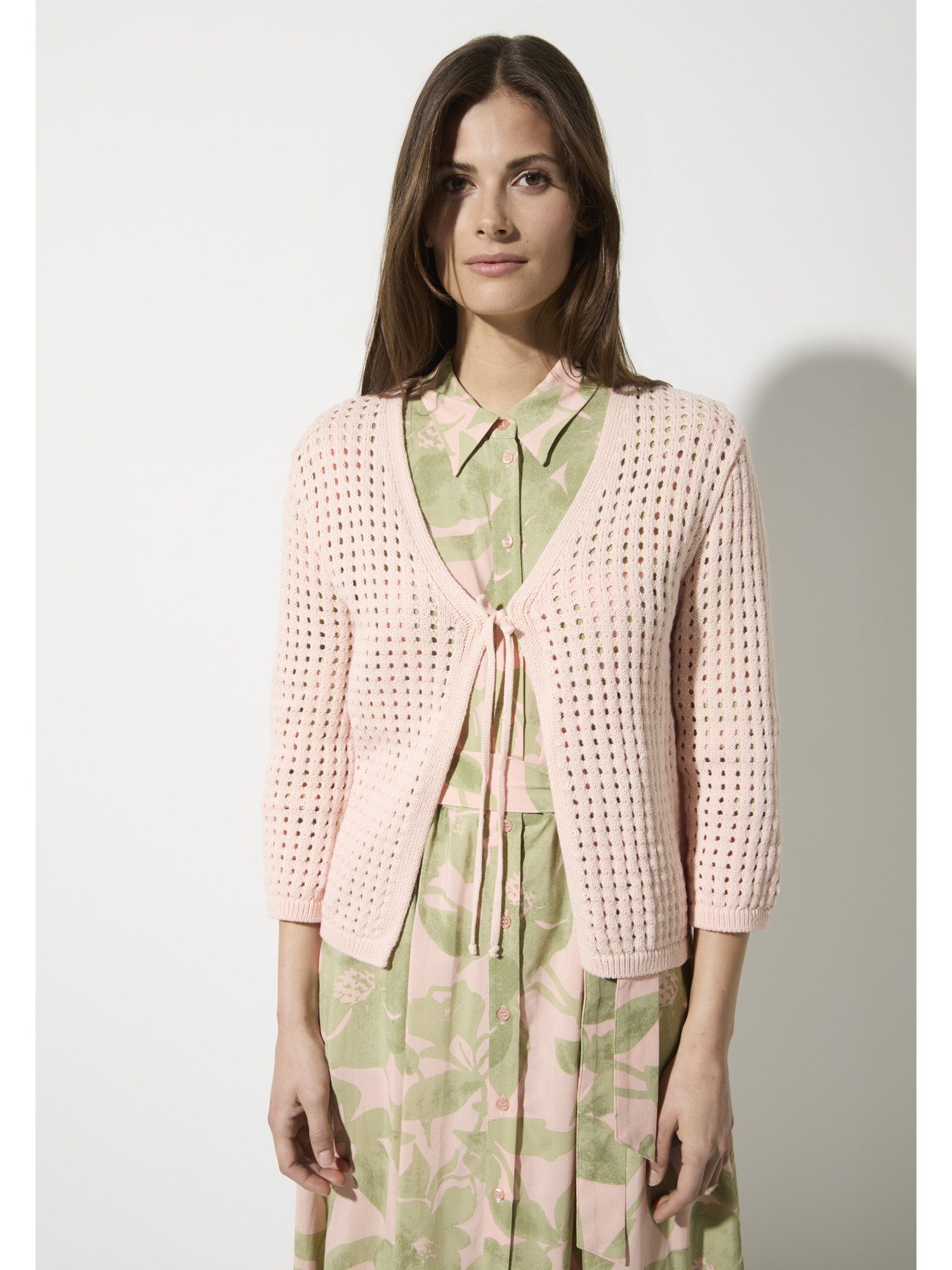 Cardigan Ajourstrickjacke