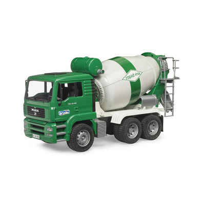 Bruder Spielwaren Spielzeug-Betonmischer 02739 MAN TGA, (1 x LKW, 1-tlg., Betonmischer), Baufahrzeug Baustellenfahrzeug für Kinder ab 3Jahren, grün