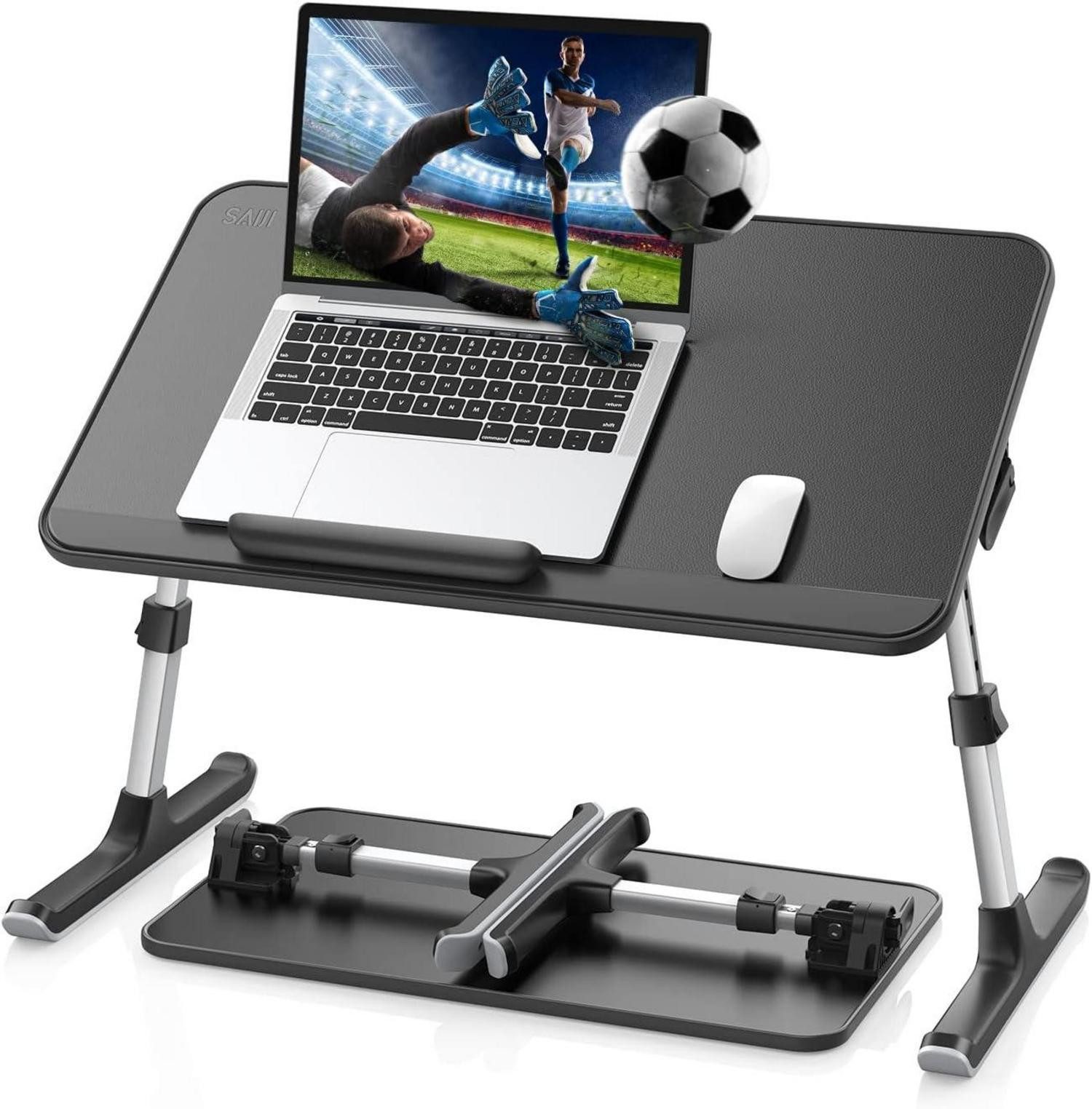 Laptoptisch Laptoptisch fürs Bett höhenverstellbar neigbar klappbare Beine