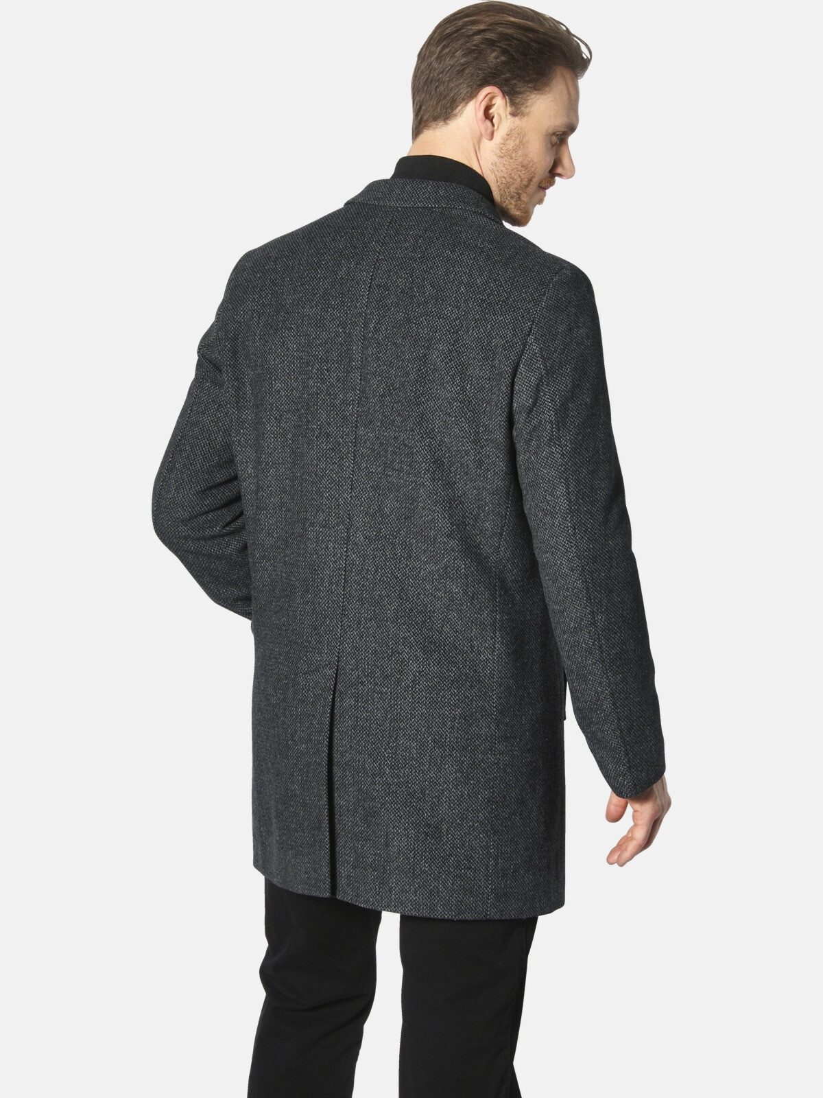 Jan Vanderstorm Wollmantel UNSKA mit abtrennbarem Windfang günstig online kaufen