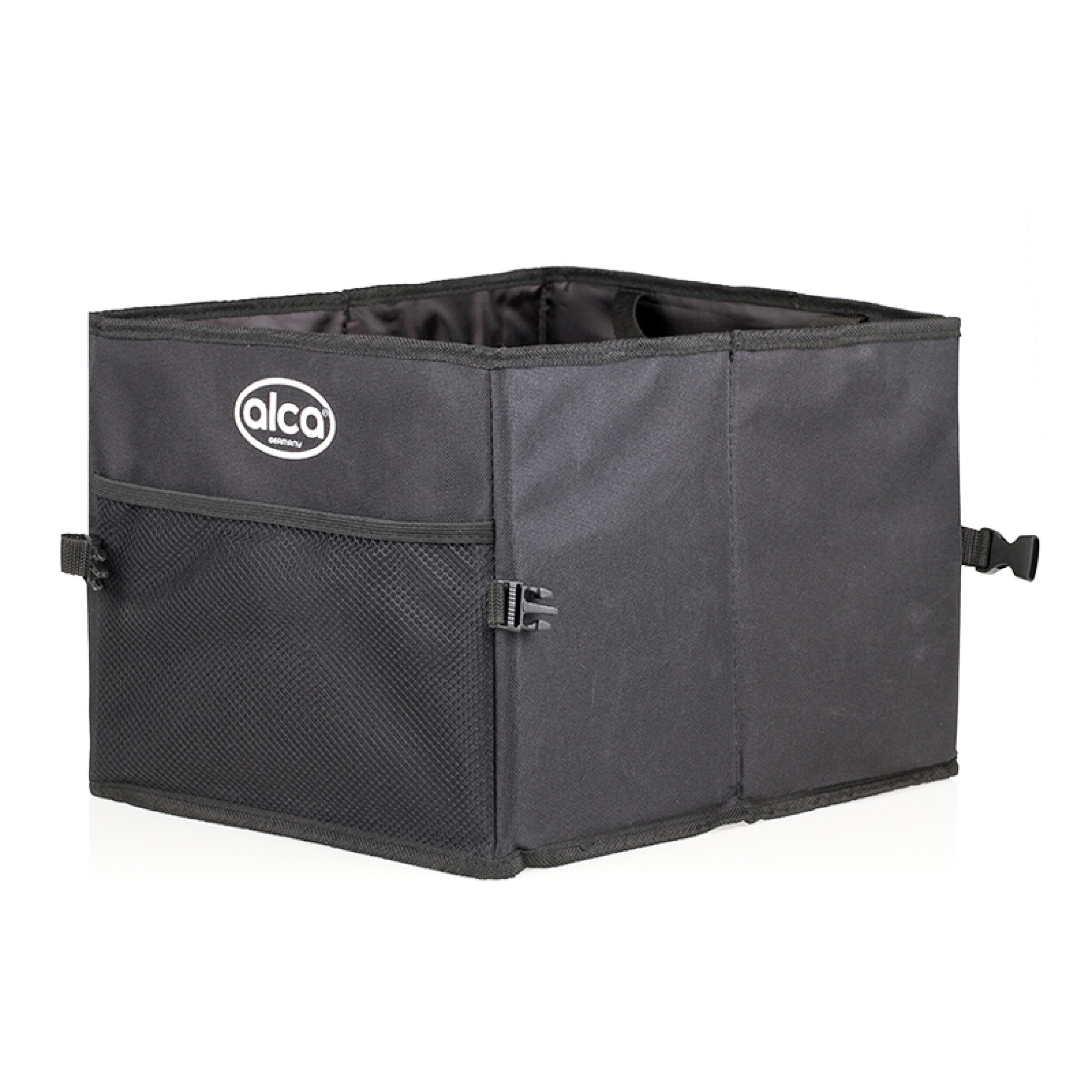 alca Organizer Organizer Kofferraum Tasche Auto Faltbar verstärkter Boden Schwarz (1 St)