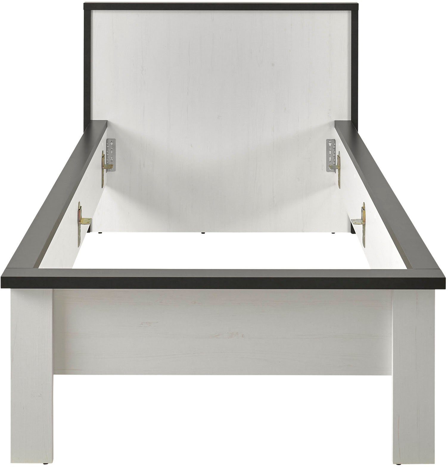 Home affaire Einzelbett SHERWOOD Liegefläche 90/140 oder 180x200 cm, aus FSC®-zertifiziertem Holzwerkstoff, rustikaler Landhausstil