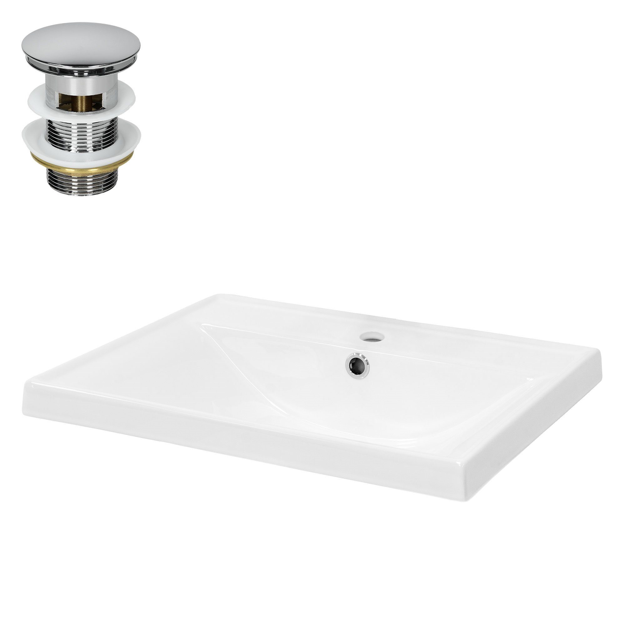 LuxeBath Waschbecken Aufsatzwaschbecken aus Keramik für günstig online kaufen