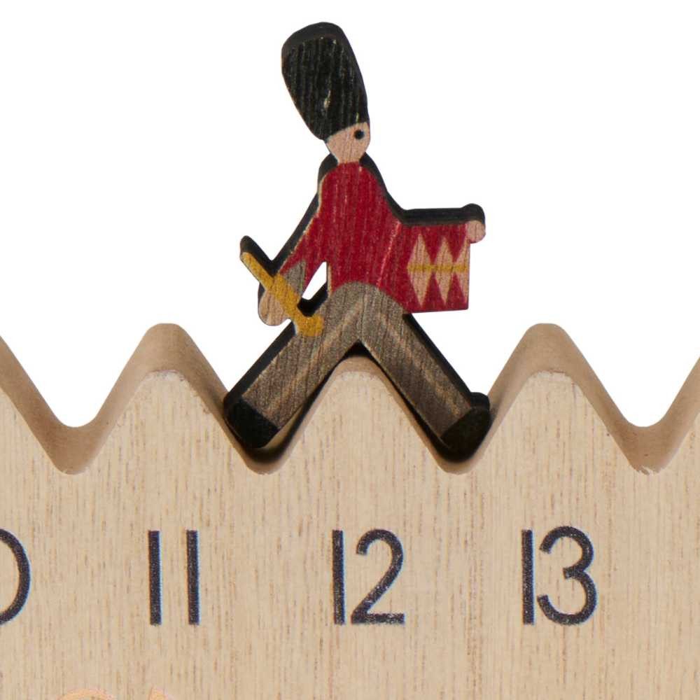 Ib Laursen Weihnachtsfigur IB Laursen Weihnachtskalender GARDIST mit TROMMEL Gehend 50 cm