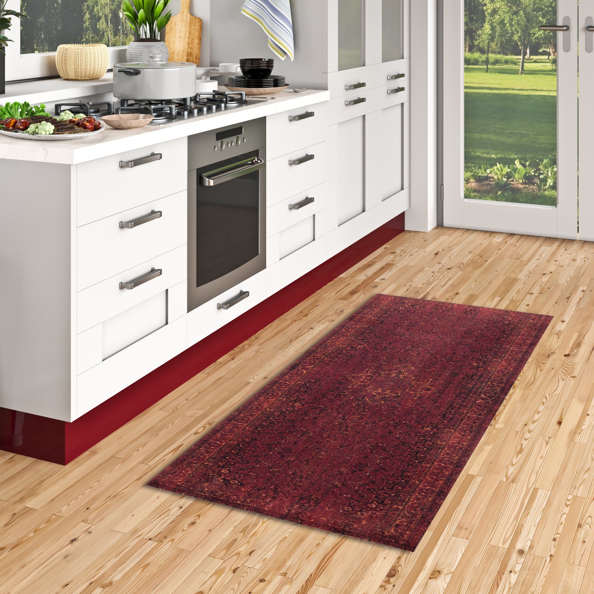 Küchenläufer Küchenläufer Teppich Trendy Orient Bordüre, Pergamon,  Rechteckig, Höhe: 5 mm