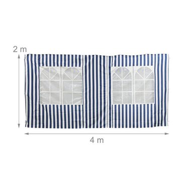 relaxdays Pavillonseitenteil Pavillon Seitenteile 3x4m 3er Set, 400x200 cm