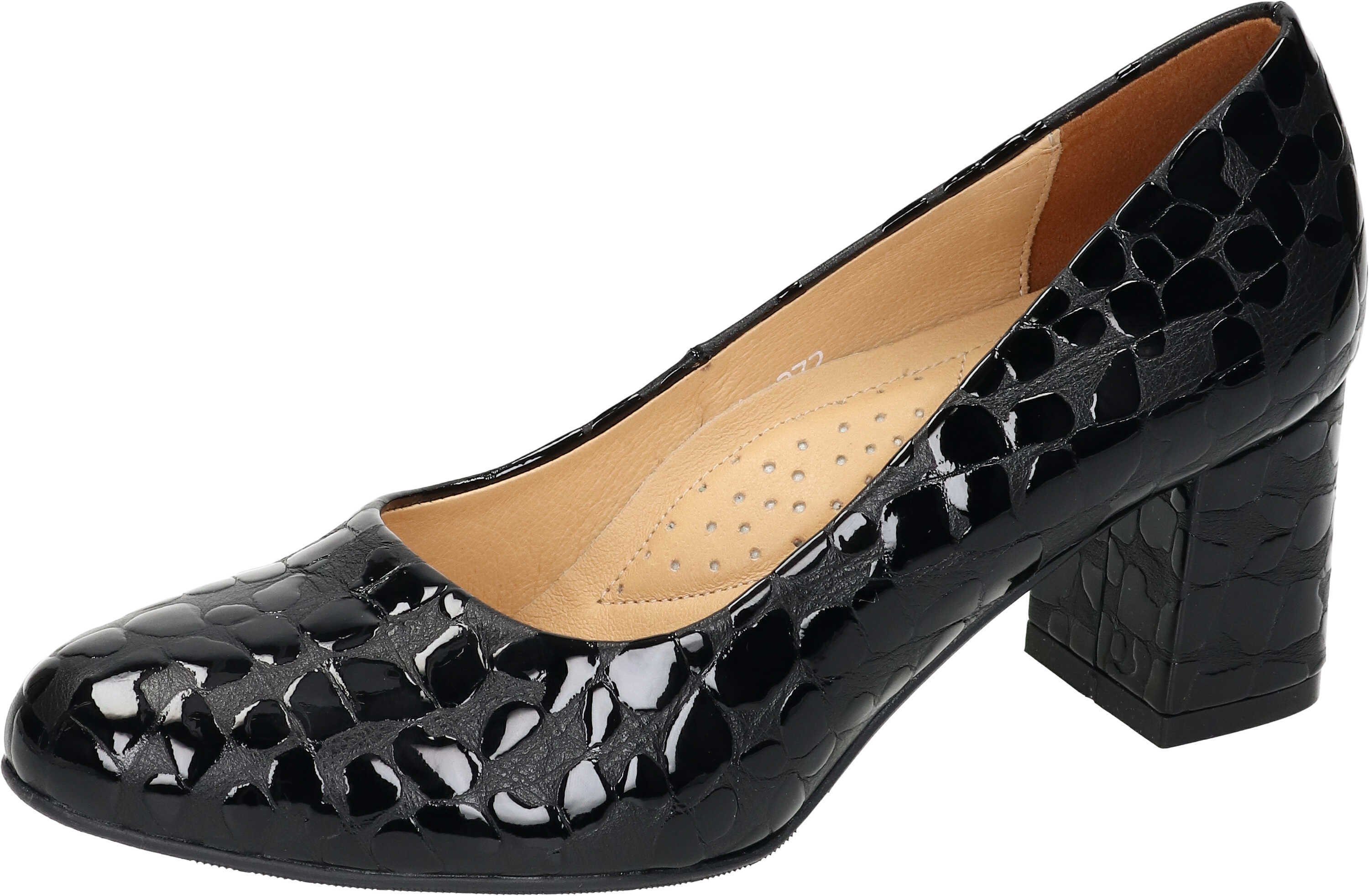 schwarz Pumps Lackleder aus Piazza Pumps