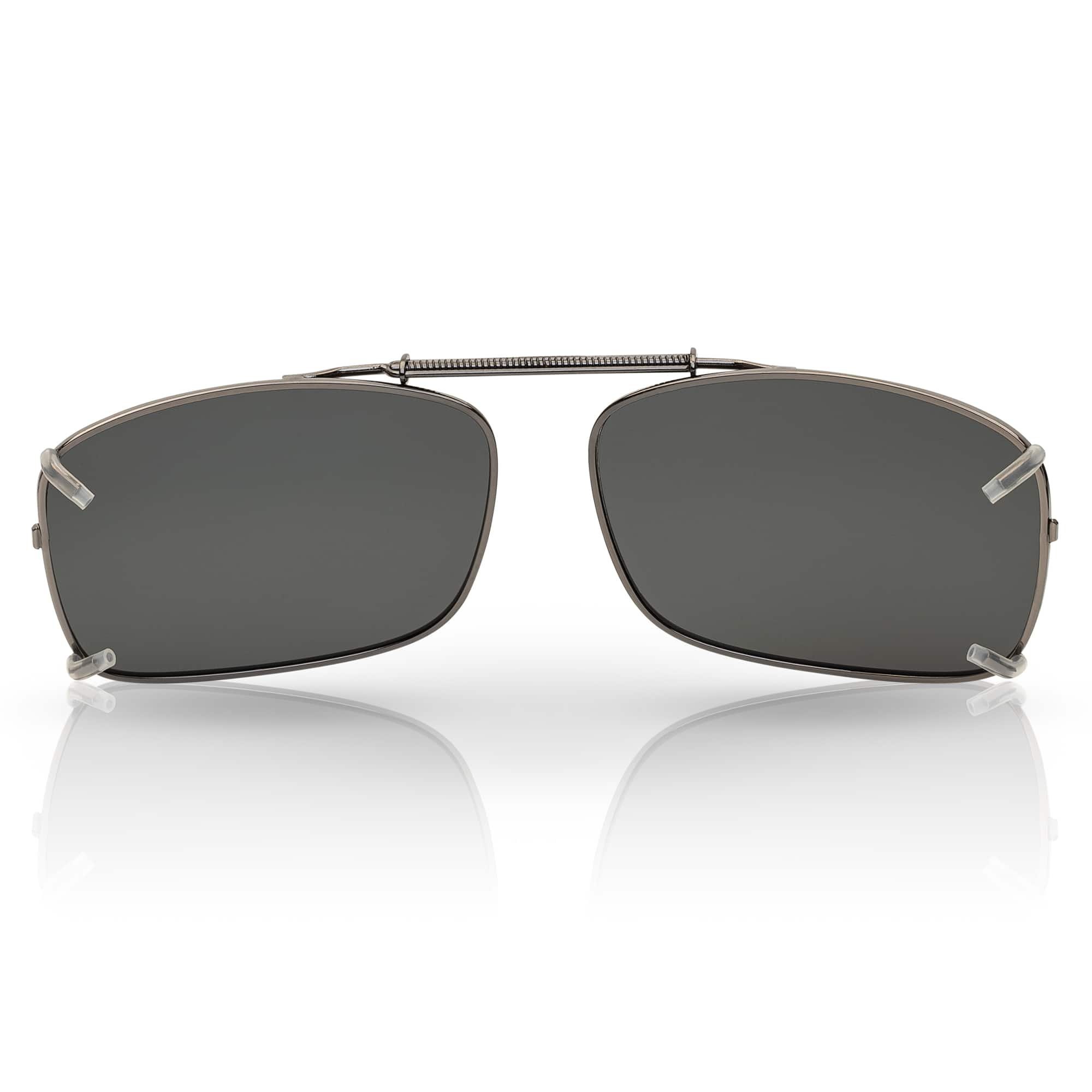 BEZLIT Eyewear Retrosonnenbrille Brillen Aufsatz mit mit Schwarz On polarisierten (1-St) Clip Polarisiert Linsen Feder