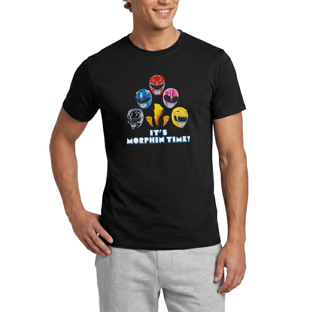 Spreadshirt T-Shirt Power Rangers 5 Rangers It's Morphin Time Männer T-Shirt (1-tlg)