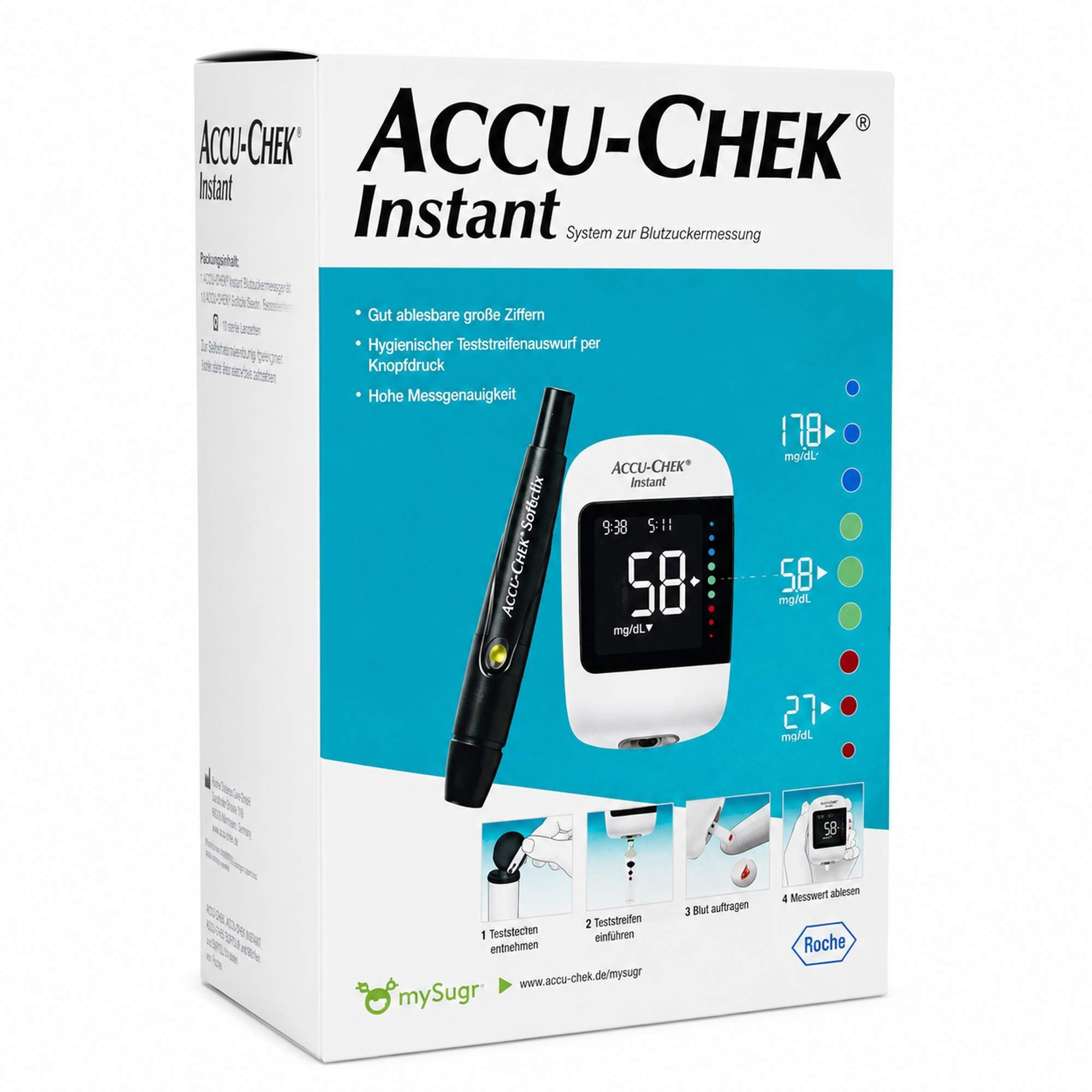 Roche Blutzuckermessgerät ACCU-CHEK Instant Set mmol/l