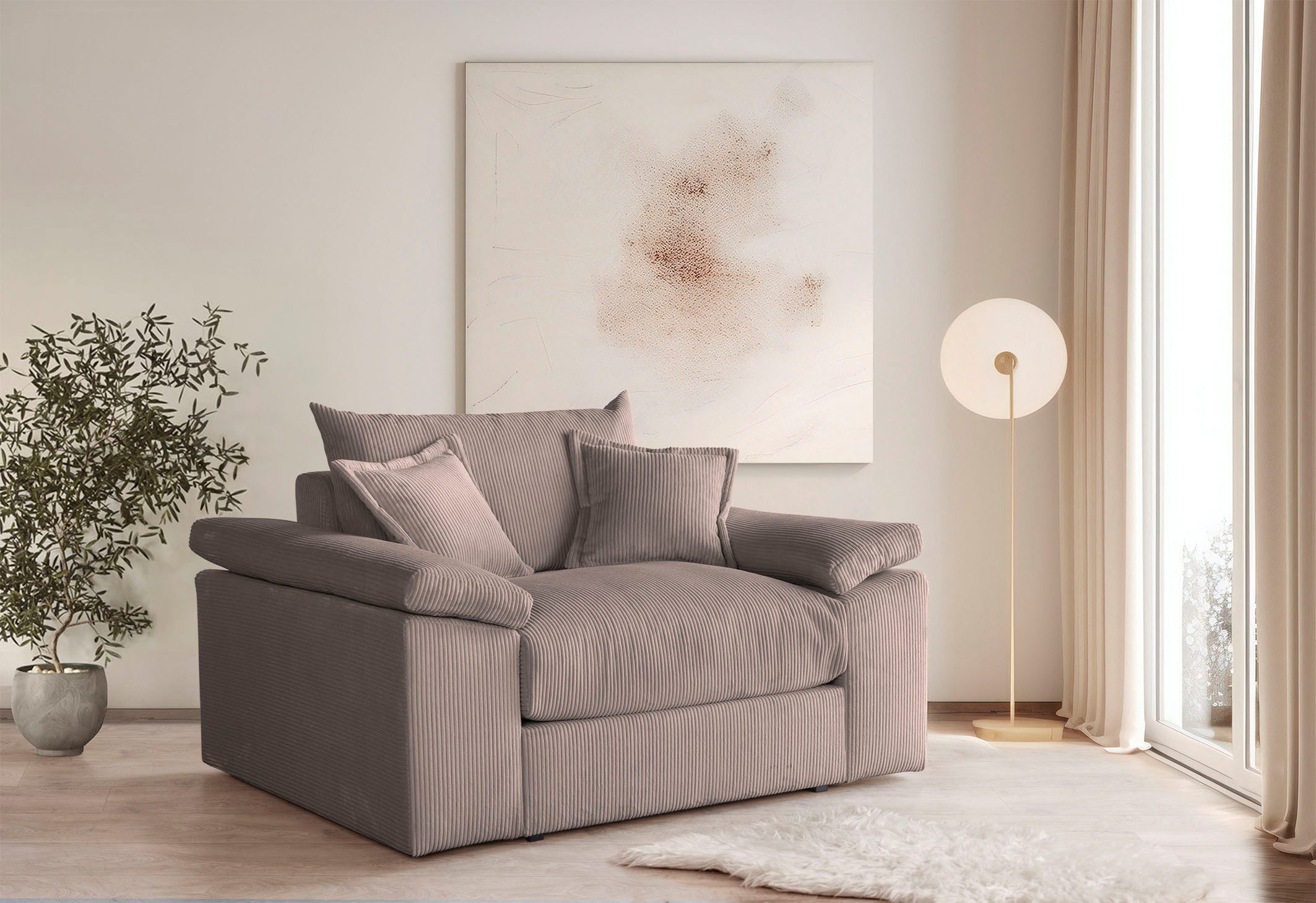Home affaire XXL-Sessel Soft&Cosy, in Cord, günstig online kaufen