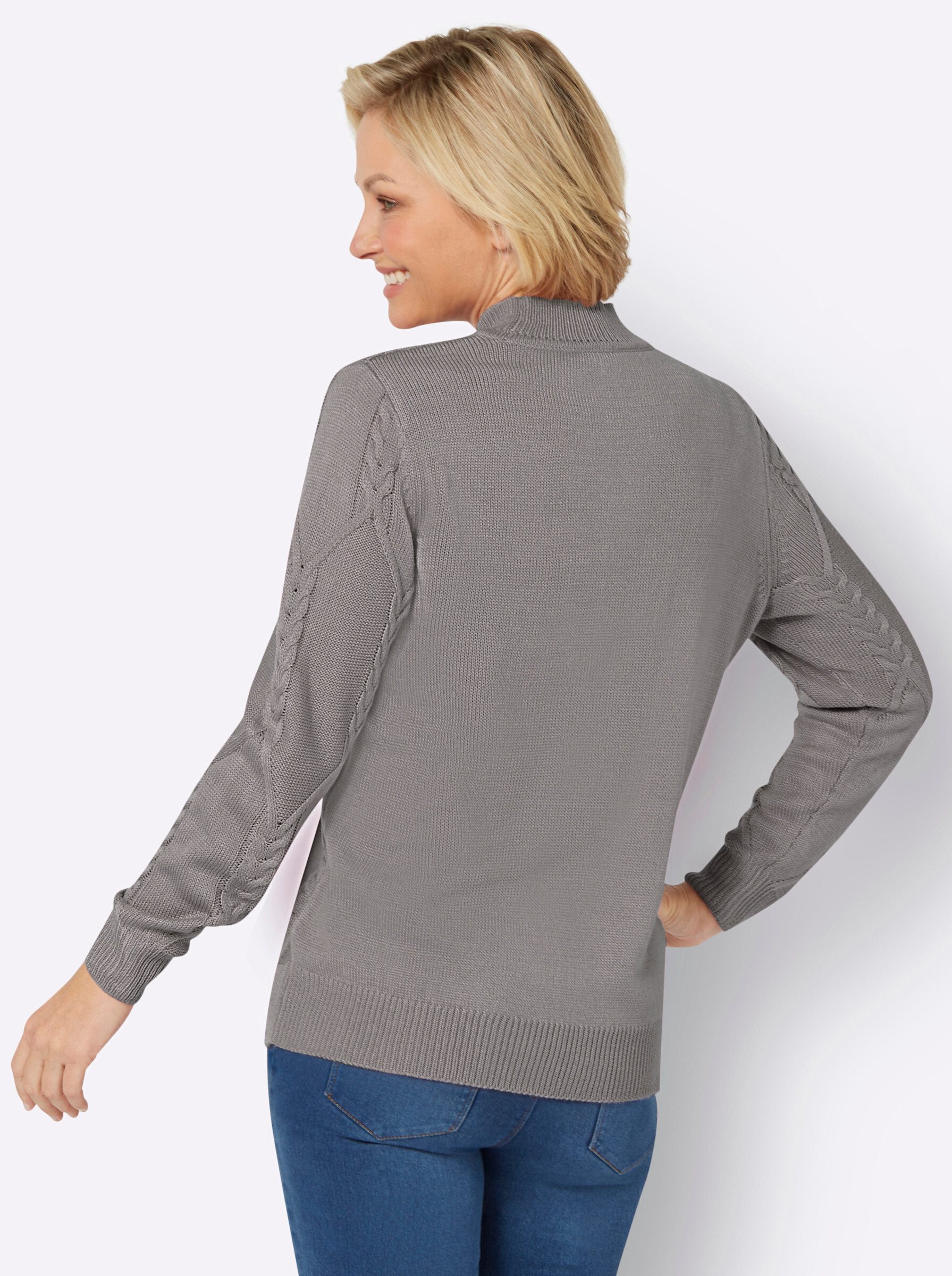 Sieh an! Strickpullover Langarm-Pullover günstig online kaufen