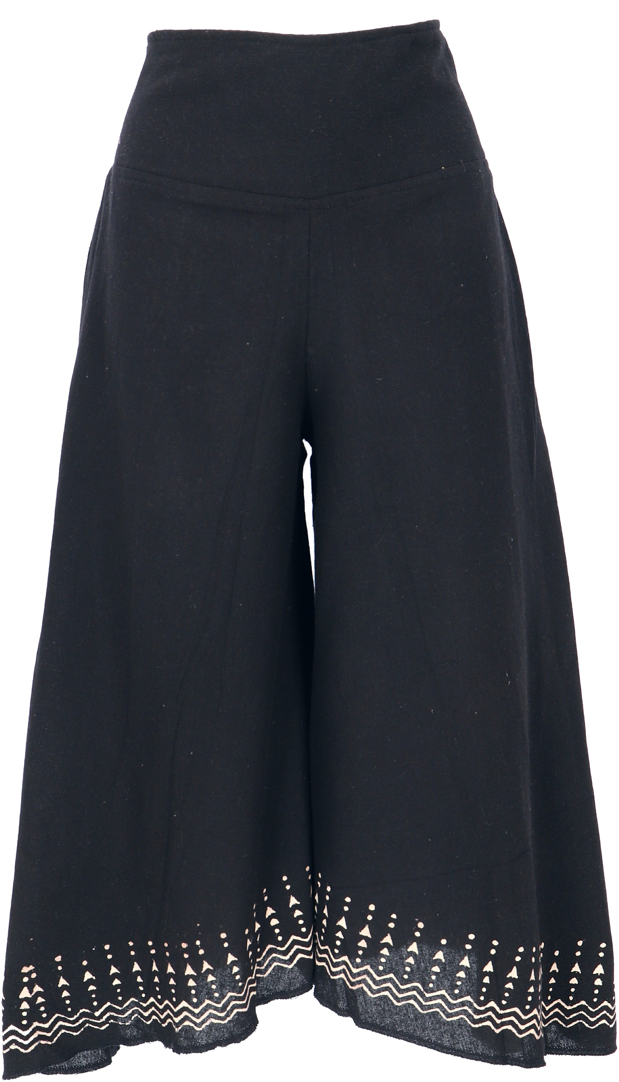 Guru-Shop Relaxhose Palazzohose, 3/4 Hosenrock, bedruckte.. alternative Bek günstig online kaufen