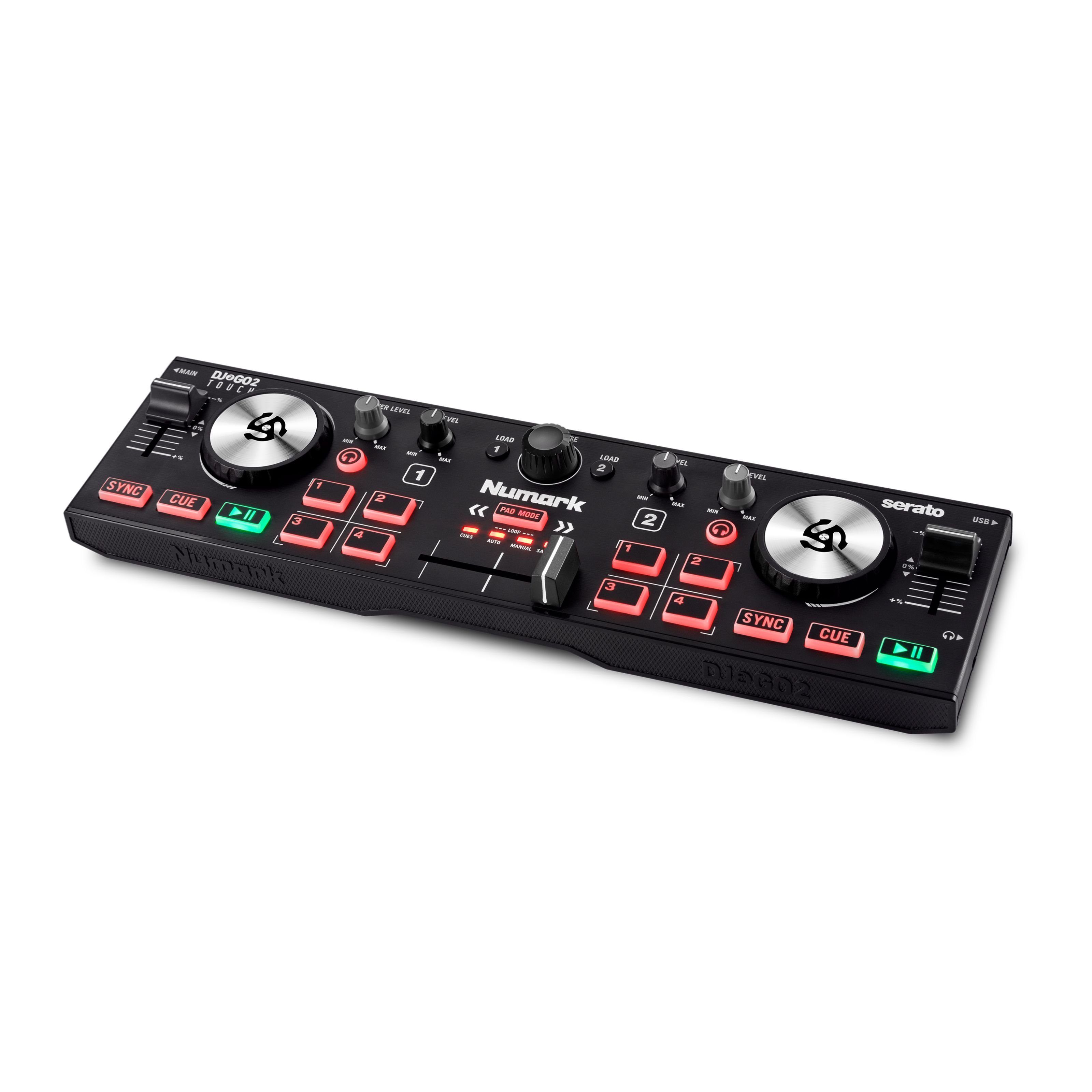 Numark DJ Controller, (DJ2GO2 Touch), DJ2GO2 Touch - DJ Controller